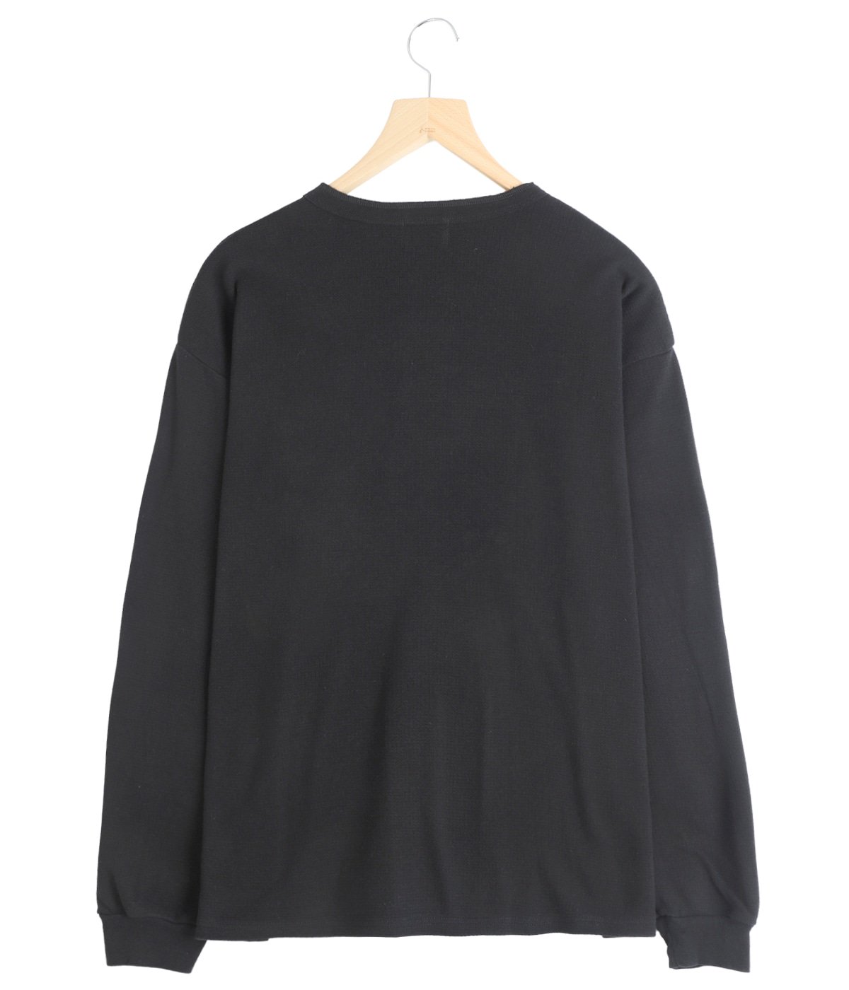 gadid anoniem RORY BLACK トップス 長袖 黒 WタックヘンリーネックロンT | REMI RELIEF NAVY LABEL(レミレリーフ