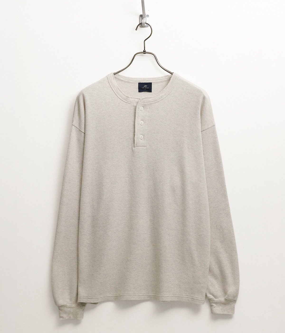 WタックヘンリーネックロンT | REMI RELIEF NAVY LABEL(レミレリーフ