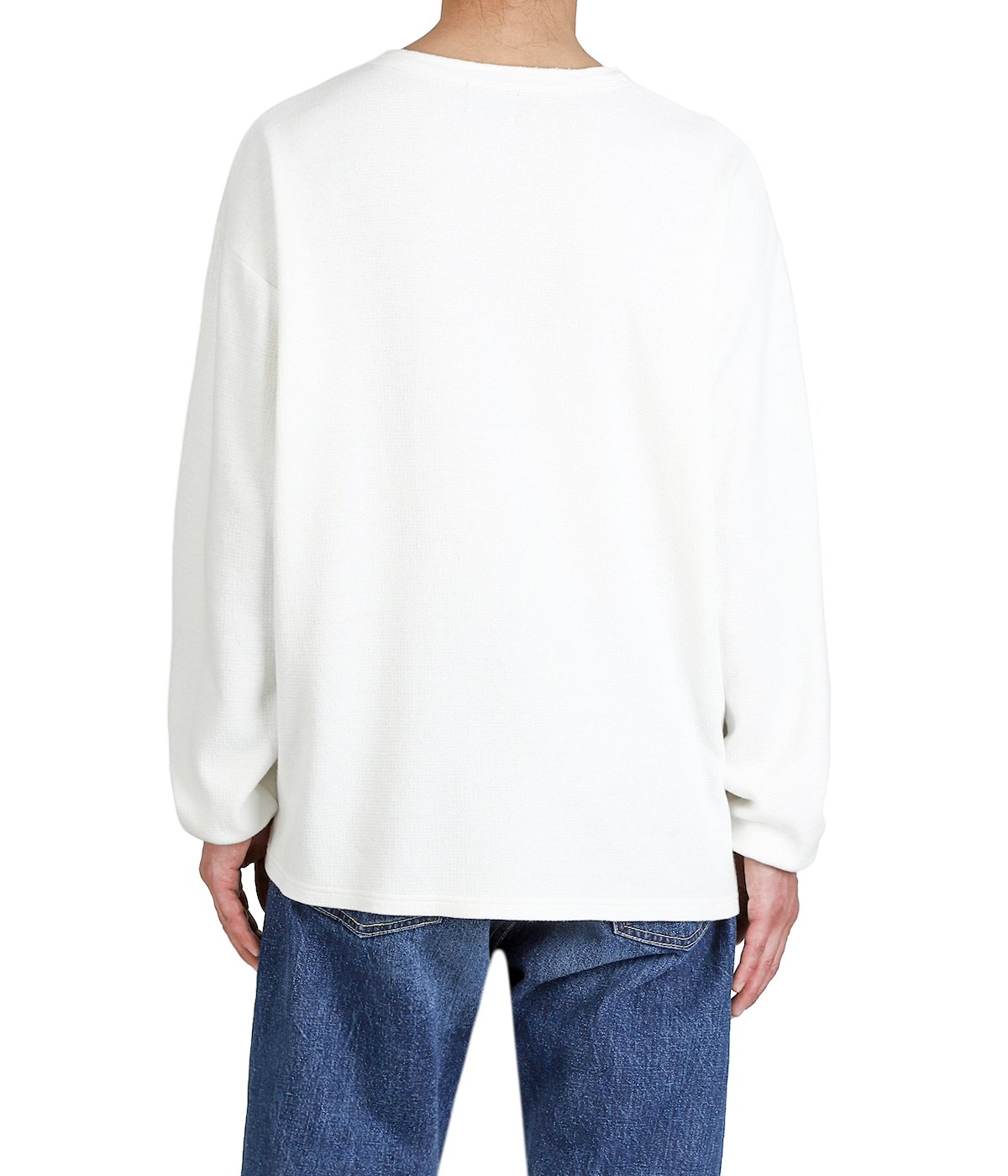 WタックヘンリーネックロンT | REMI RELIEF NAVY LABEL(レミレリーフ