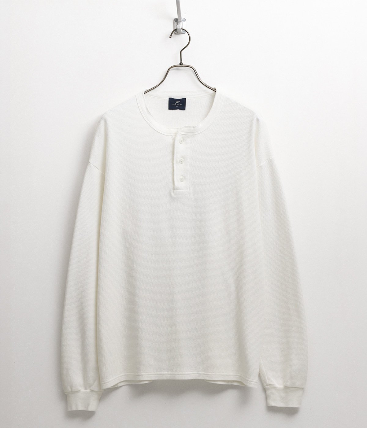WタックヘンリーネックロンT | REMI RELIEF NAVY LABEL(レミレリーフ