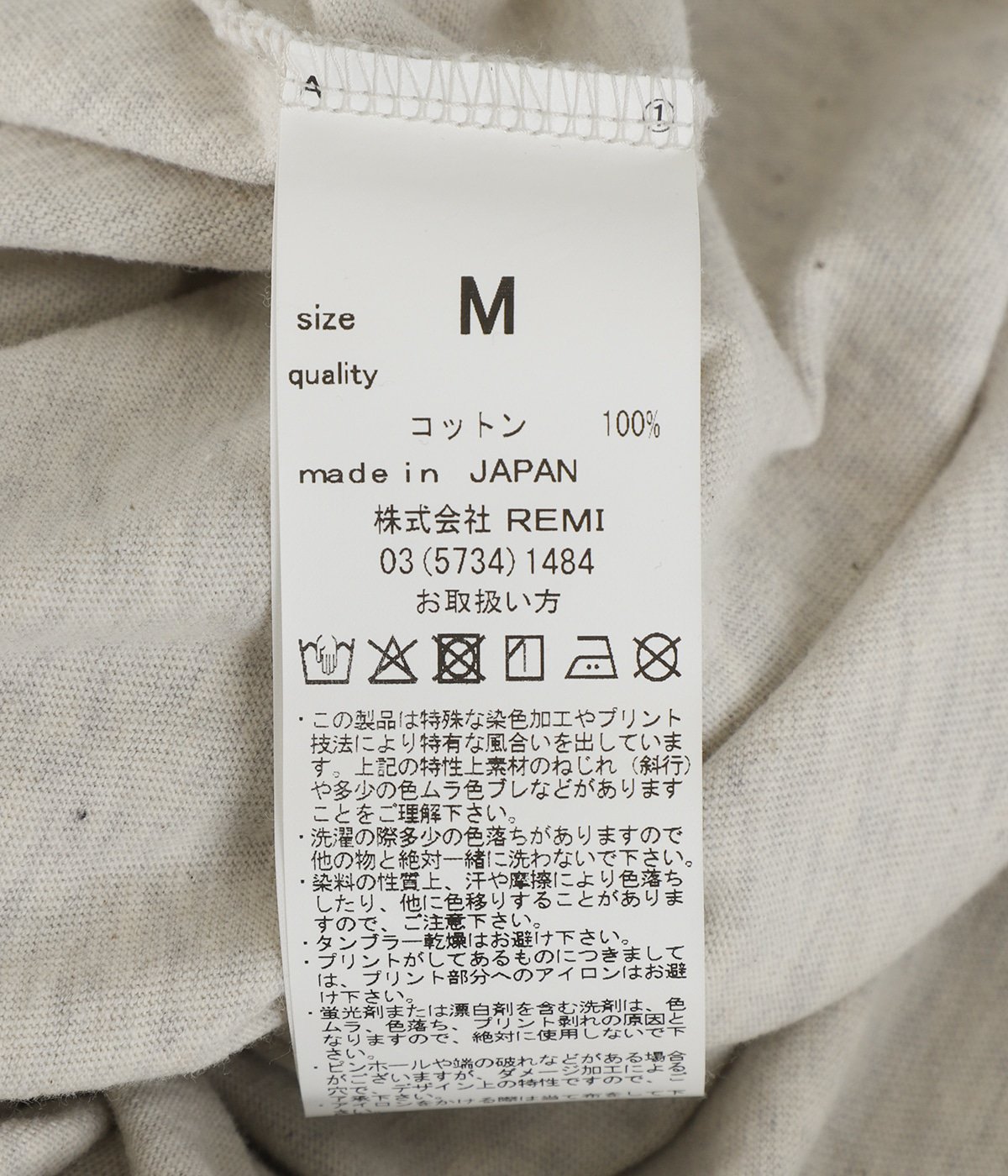 レミ出品 レディース】HARD SP加工20/-天竺レギュラーT(VILLANOVA) | REMI
