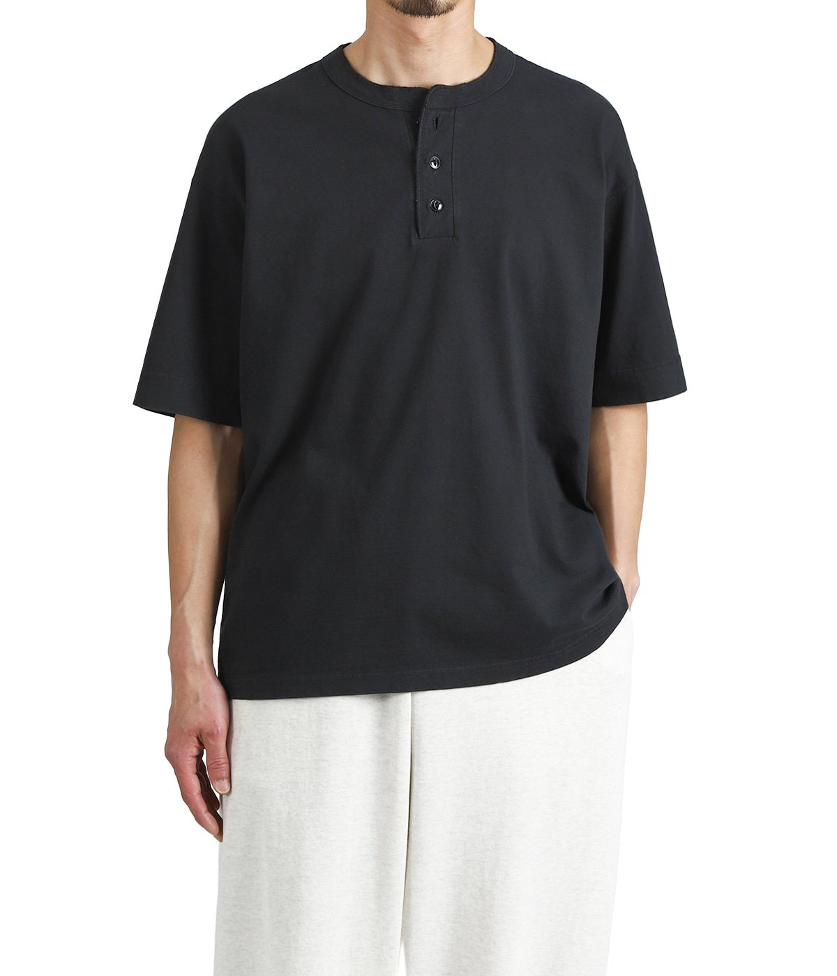 16/-天竺ヘンリーTシャツ | REMI RELIEF NAVY LABEL(レミレリーフ