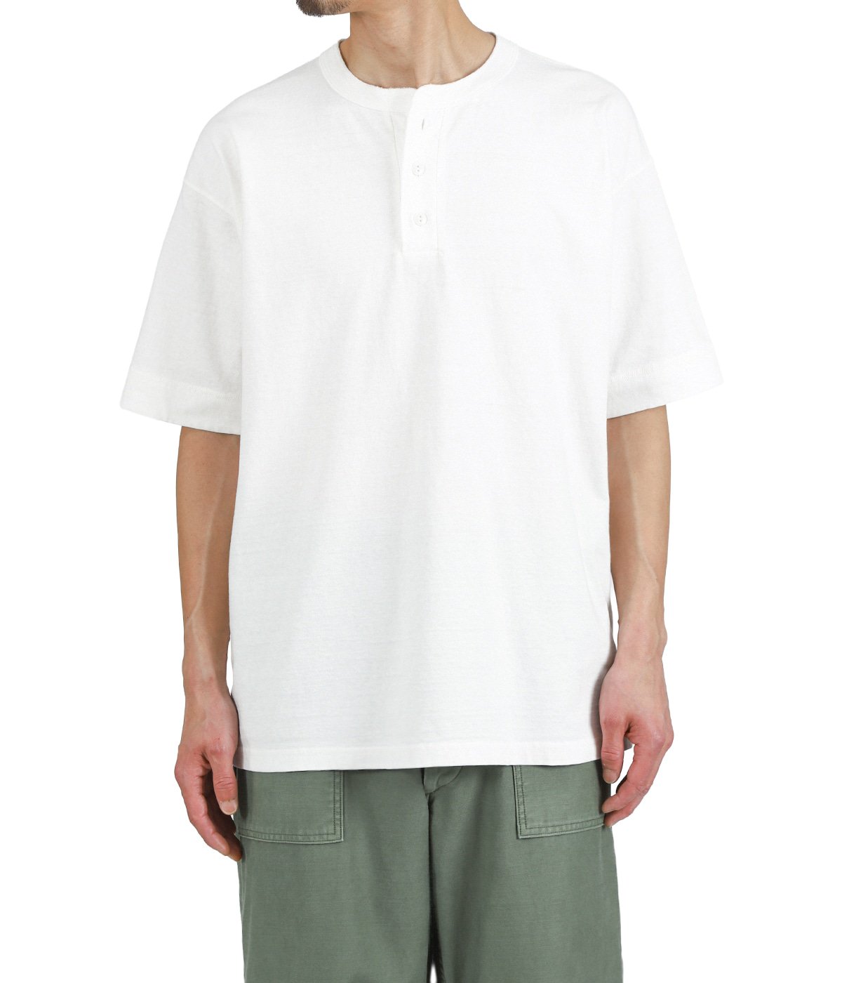 16/-天竺ヘンリーTシャツ | REMI RELIEF NAVY LABEL(レミレリーフ