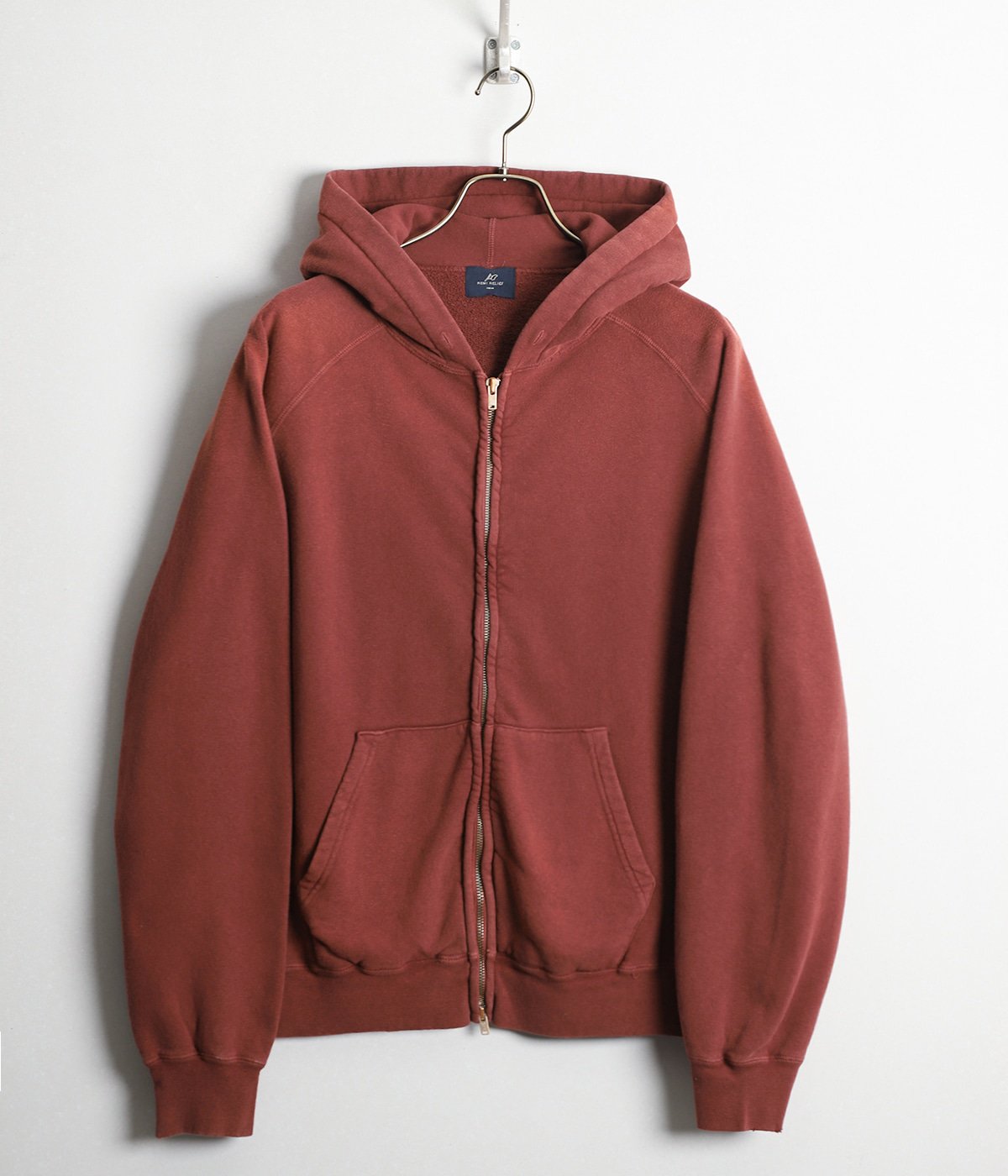 NEW SP加工3飛び裏毛ZIPパーカ(NAVY) | REMI RELIEF NAVY LABEL