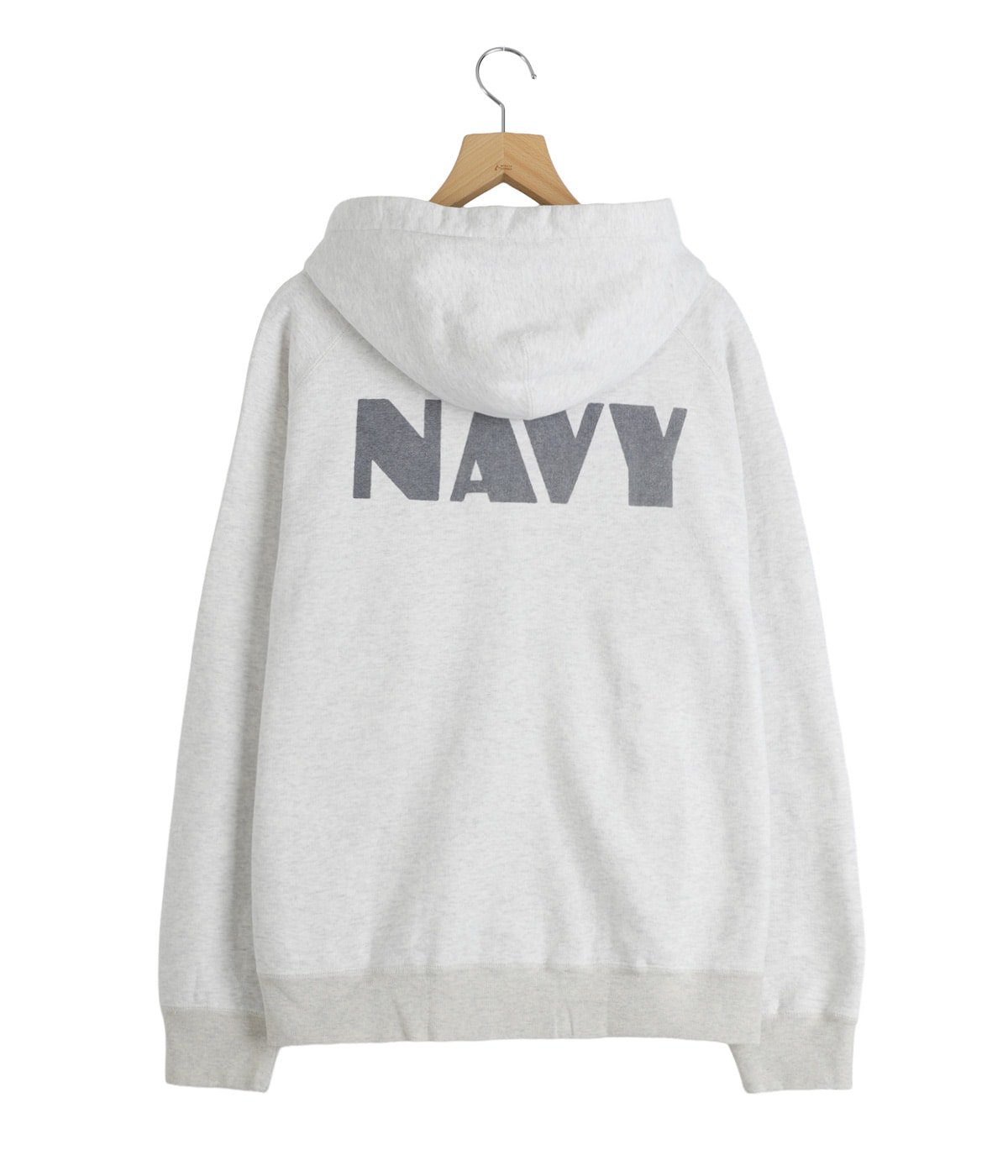 イーブイ【レミレリーフ】パイルパーカー　ホワイト×ネイビー REMI RELIEF NAVY LABEL 【P10倍】REMI / レミレリーフ ネイビー