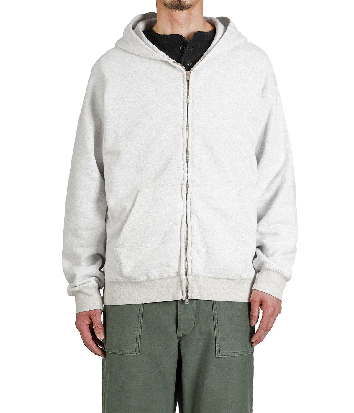 NEW SP加工3飛び裏毛ZIPパーカ(NAVY) | REMI RELIEF NAVY LABEL