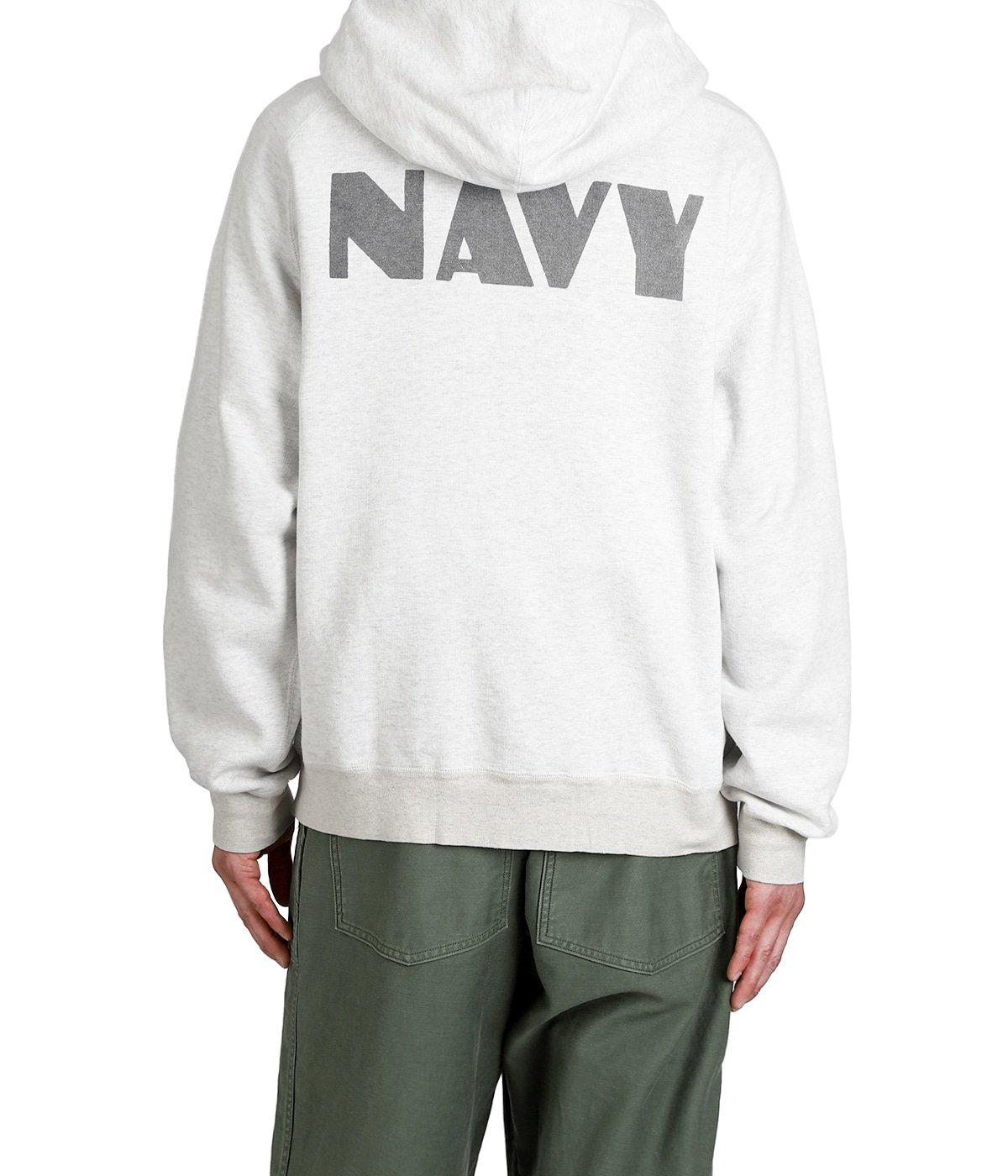 NEW SP加工3飛び裏毛ZIPパーカ(NAVY) | REMI RELIEF NAVY LABEL
