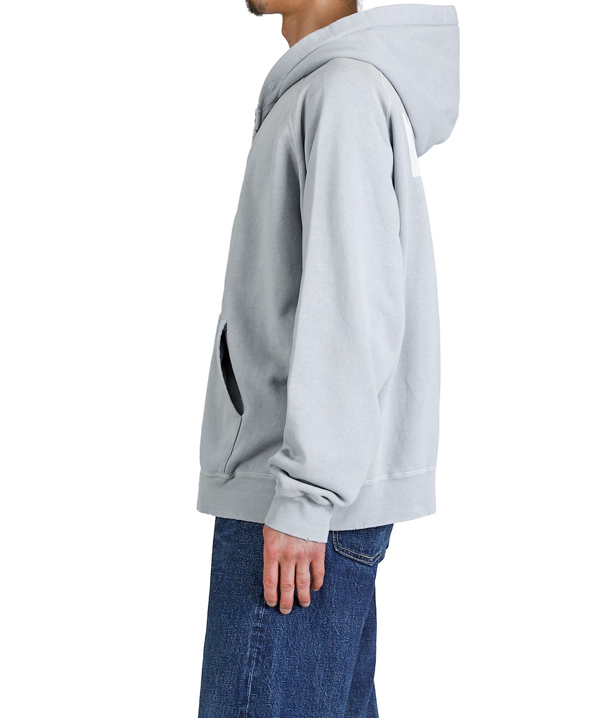 NEW SP加工3飛び裏毛ZIPパーカ(NAVY) | REMI RELIEF NAVY LABEL