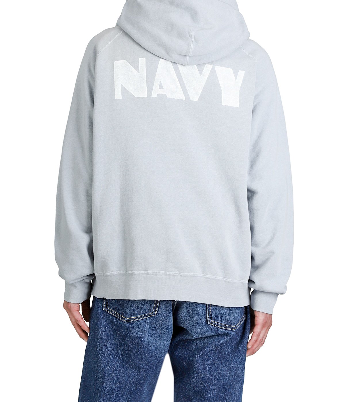 NEW SP加工3飛び裏毛ZIPパーカ(NAVY) | REMI RELIEF NAVY LABEL