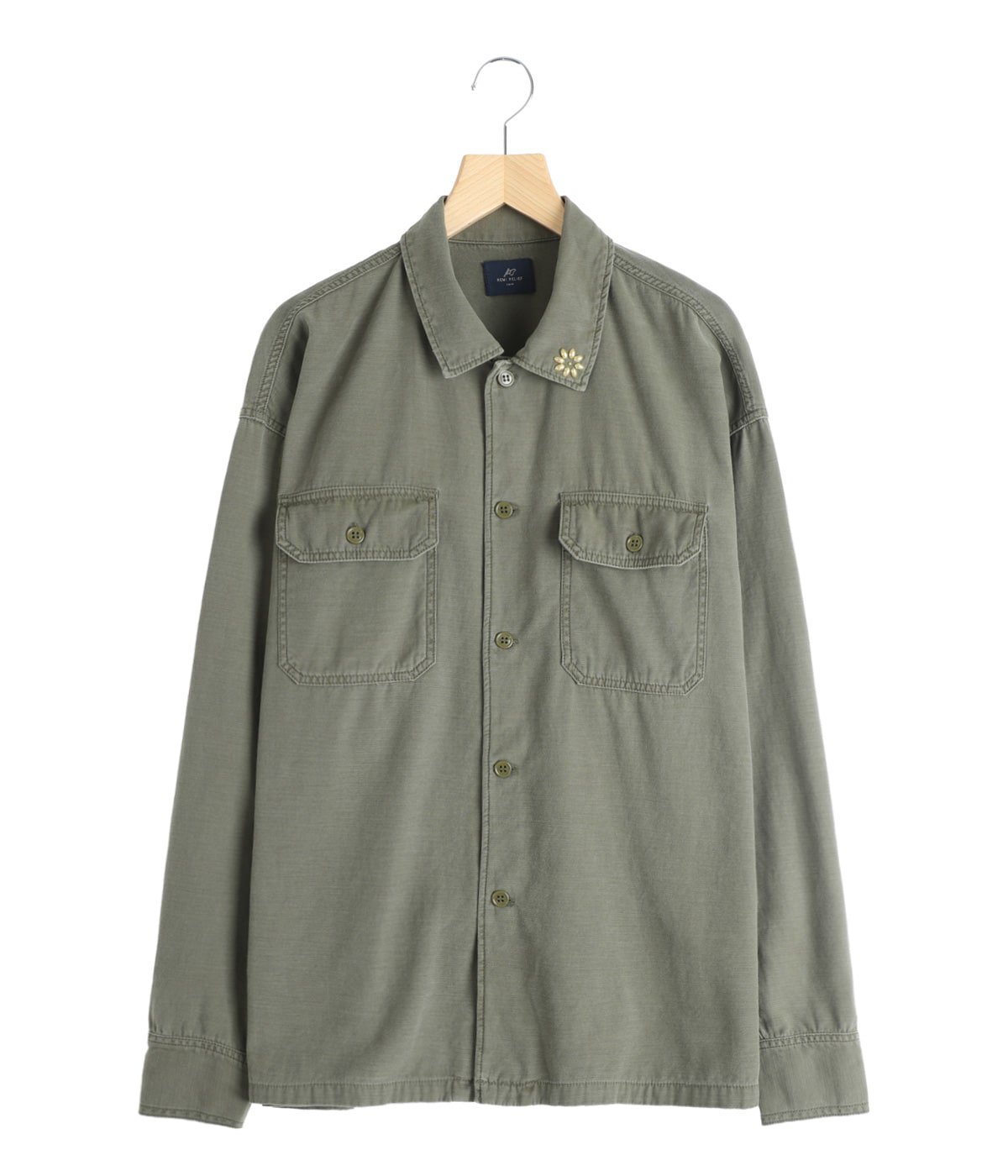 MUSE deDeuxiemeClasseREMI RELIEFミリタリーシャツ REMI RELIEF/レミレリーフ】WIDE MILITARY シャツ（シャツ／ブラウス