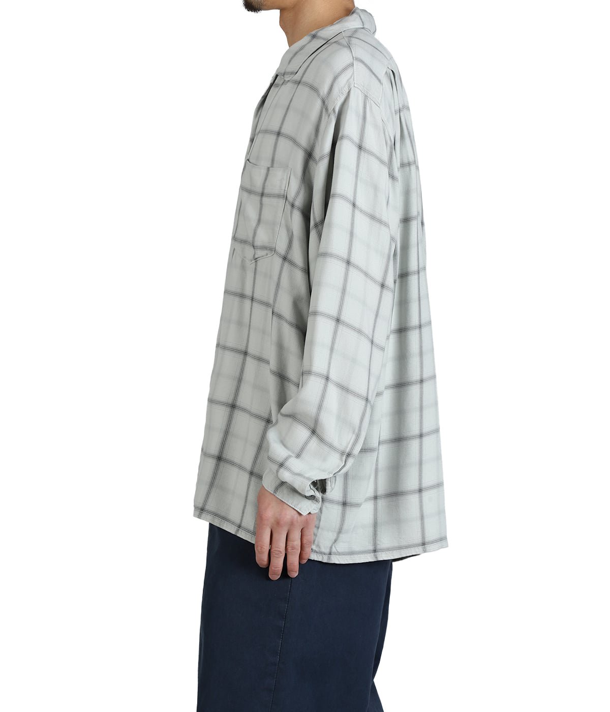 オープンカラーSH LS | REMI RELIEF NAVY LABEL(レミレリーフ ネイビー