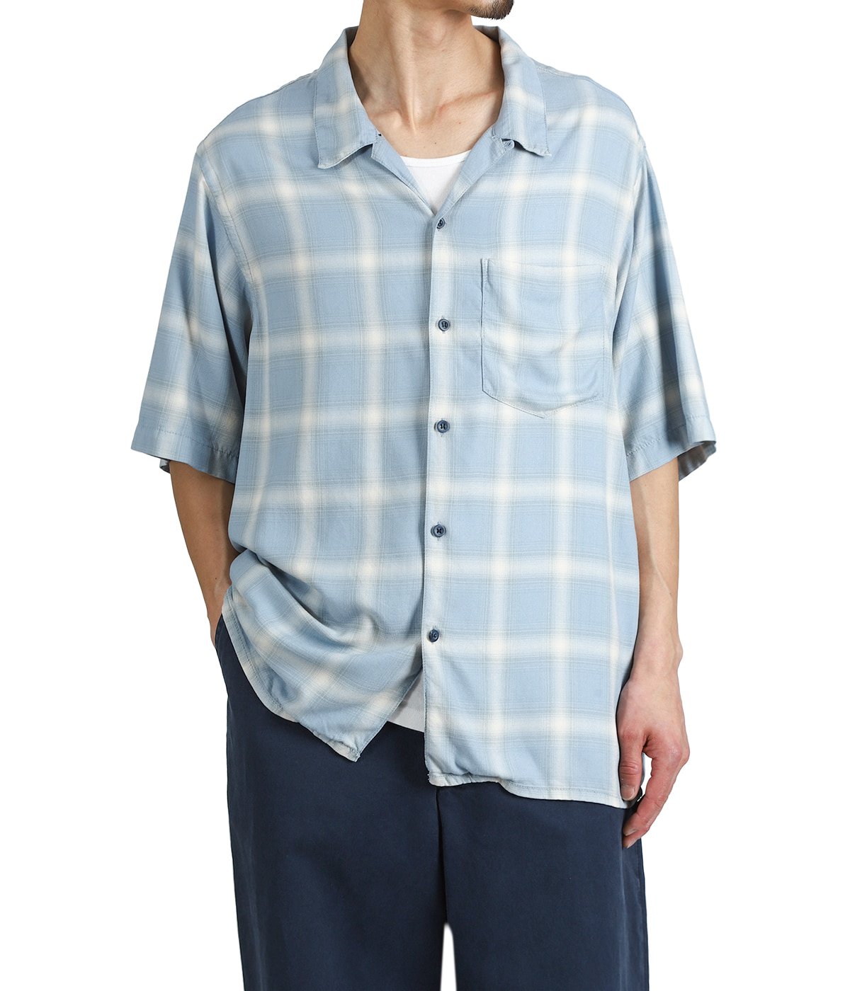 REMI RELIEF NAVY LABEL オープンカラーSSシャツ オープンカラーSSシャツ | REMI RELIEF NAVY LABEL(レミレリーフ