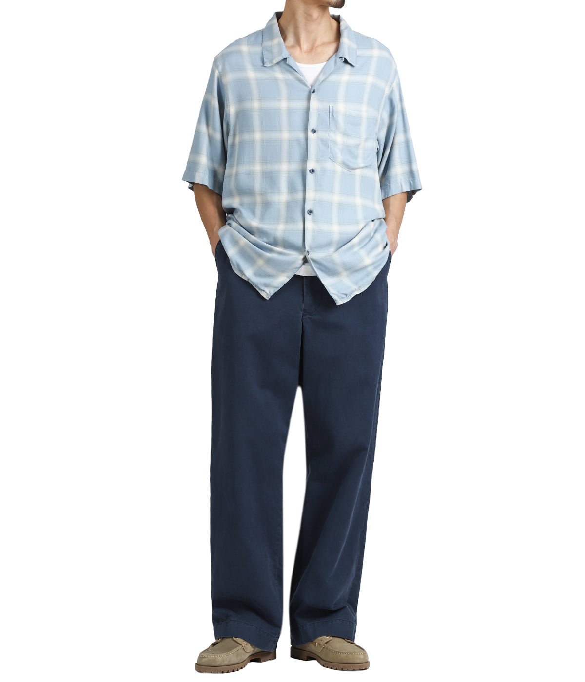 REMI RELIEF NAVY LABEL オープンカラーSSシャツ オープンカラーSSシャツ | REMI RELIEF NAVY LABEL(レミレリーフ