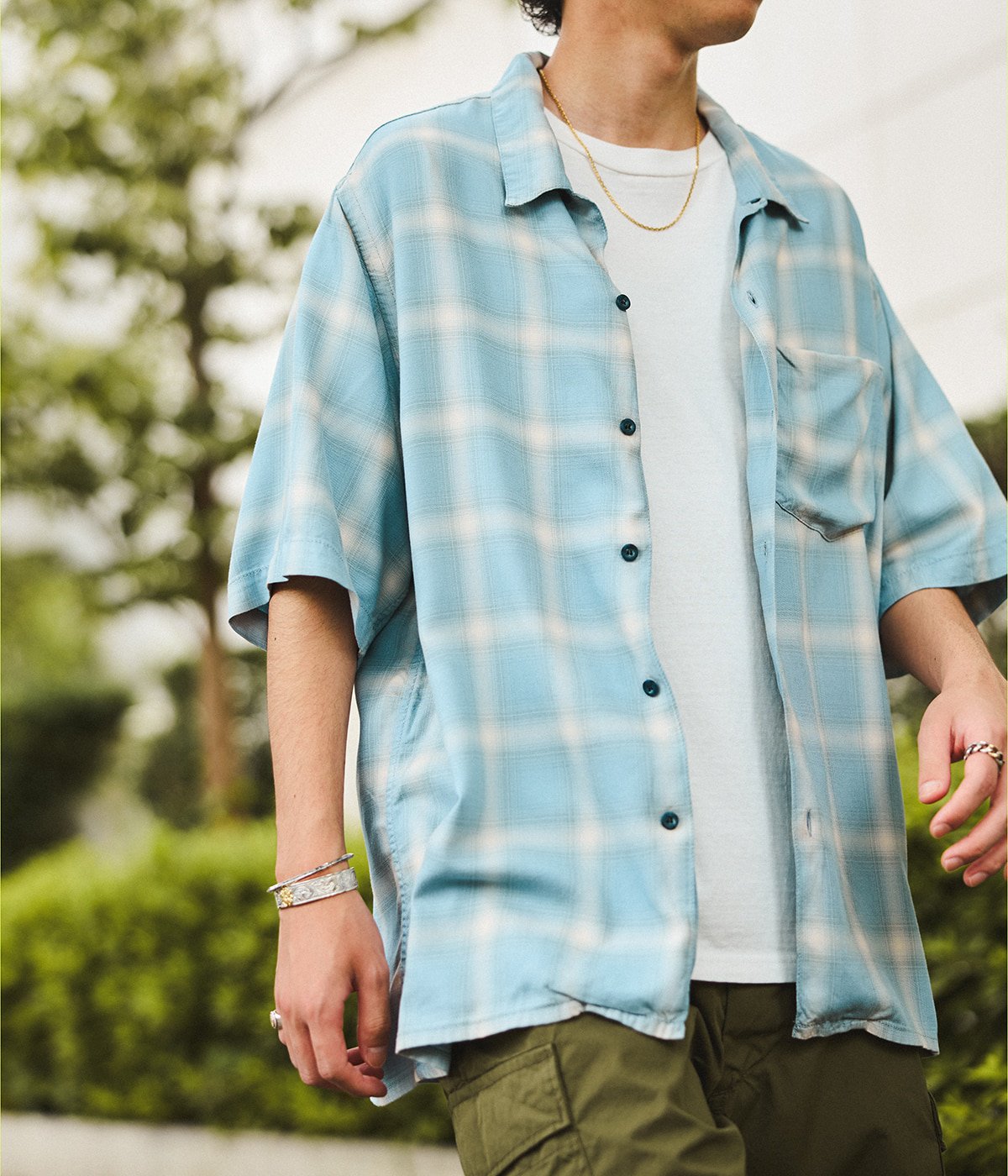 オープンカラーSSシャツ | REMI RELIEF NAVY LABEL(レミレリーフ