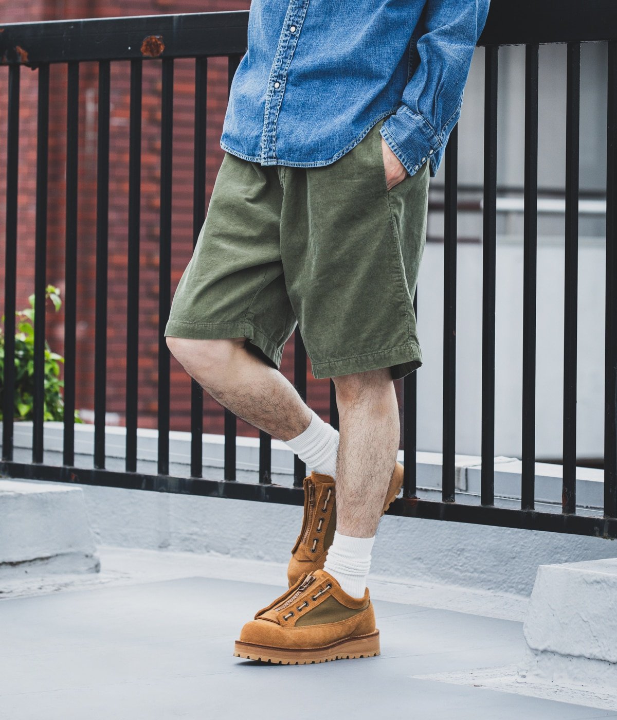 コーデュロイイージーショーツ | REMI RELIEF NAVY LABEL(レミレリーフ