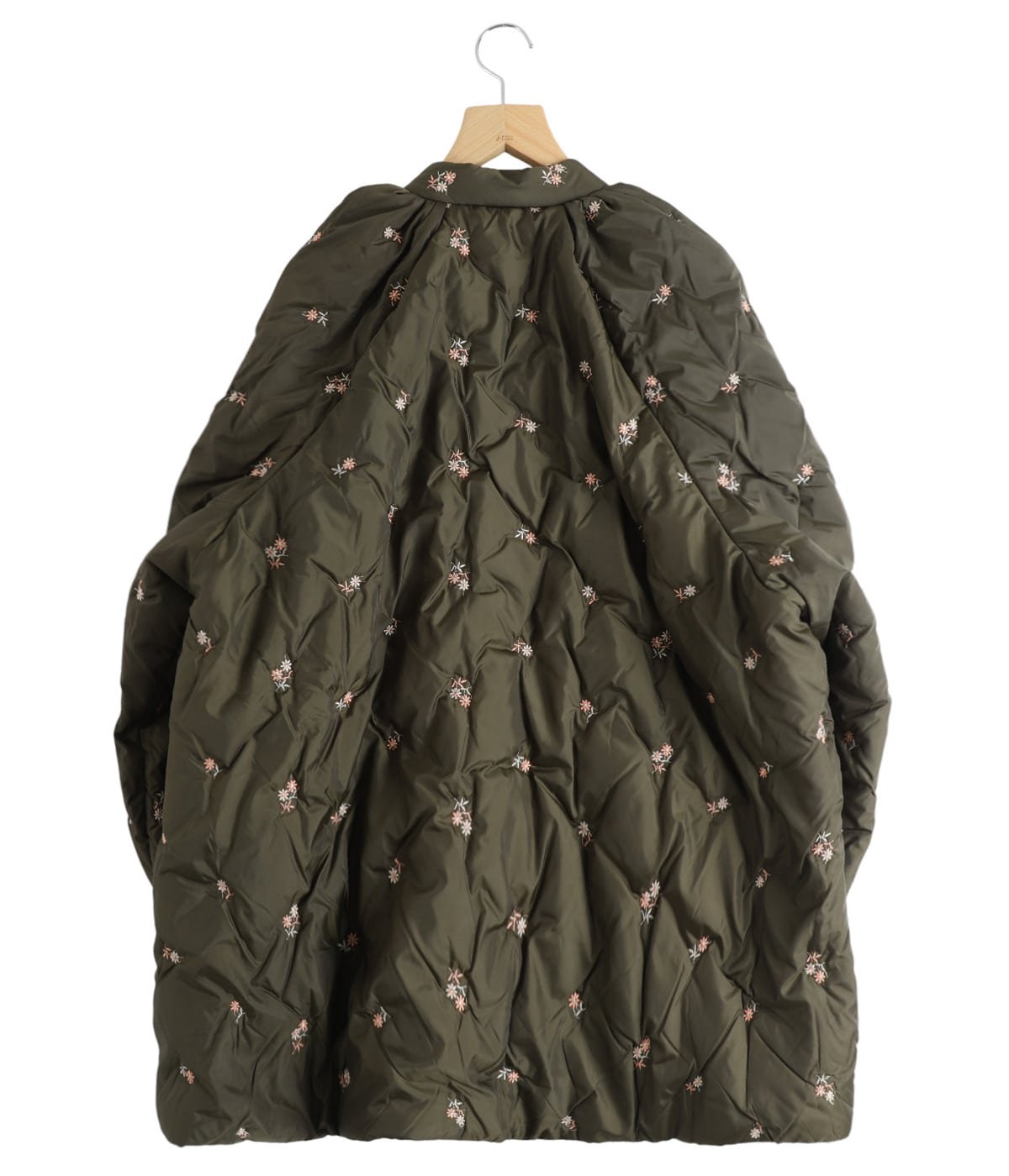 レディース】Padded Coat - Original Floral Pattern Embroidery