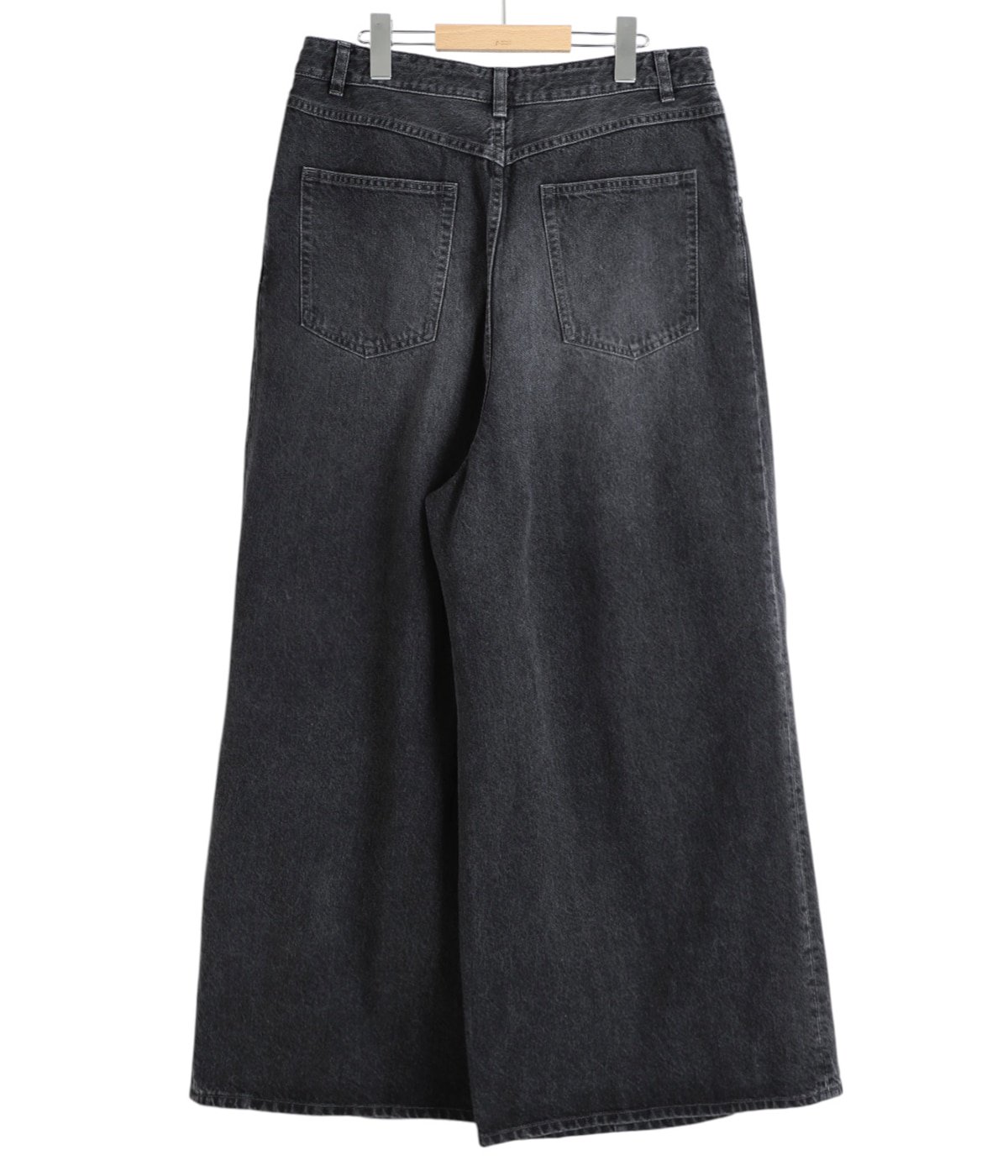 Menes ブラックデニムバギーパンツ 新品タグ付き　 ニードルス好きにサイズM Menes ブラックデニムバギーパンツ 新品タグ付き ニードルス好き