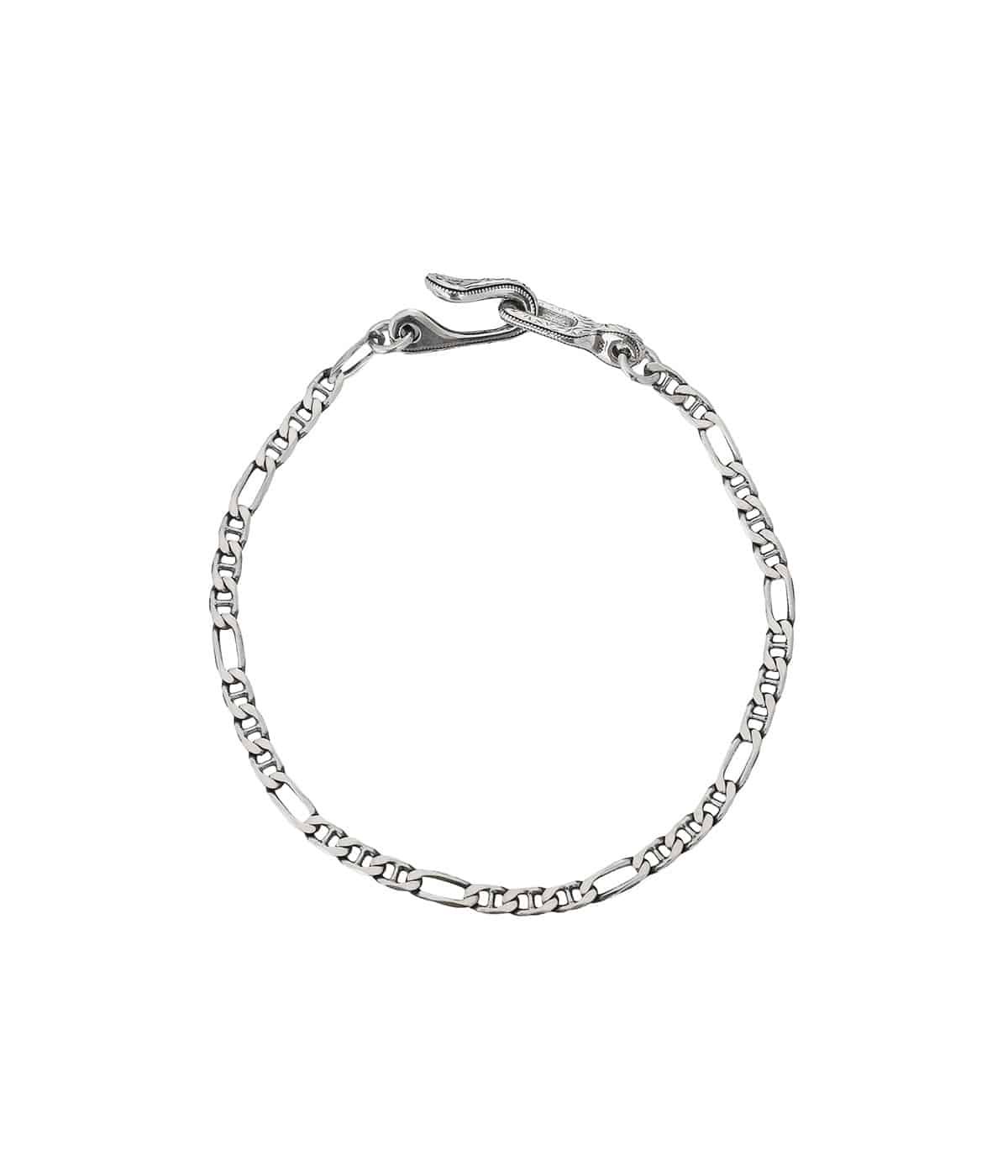 Stud Link Figaro Narrow Chain Bracelet | ANTIDOTE BUYERS CLUB