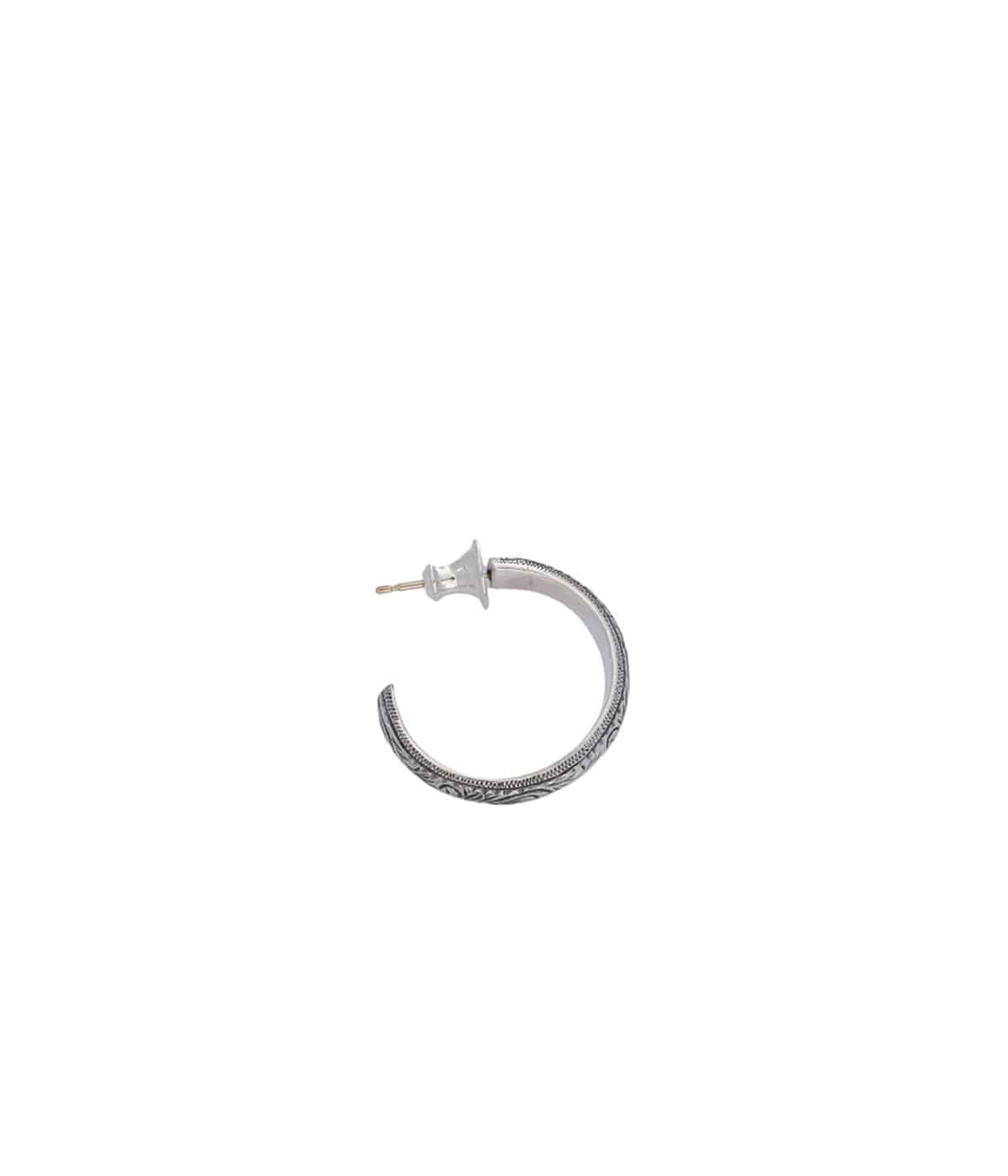 ANTIDOTE BUYERS CLUB ピアス　Hoop Earring Engraved Hoop Earring (Single) | ANTIDOTE BUYERS CLUB(アンチドート