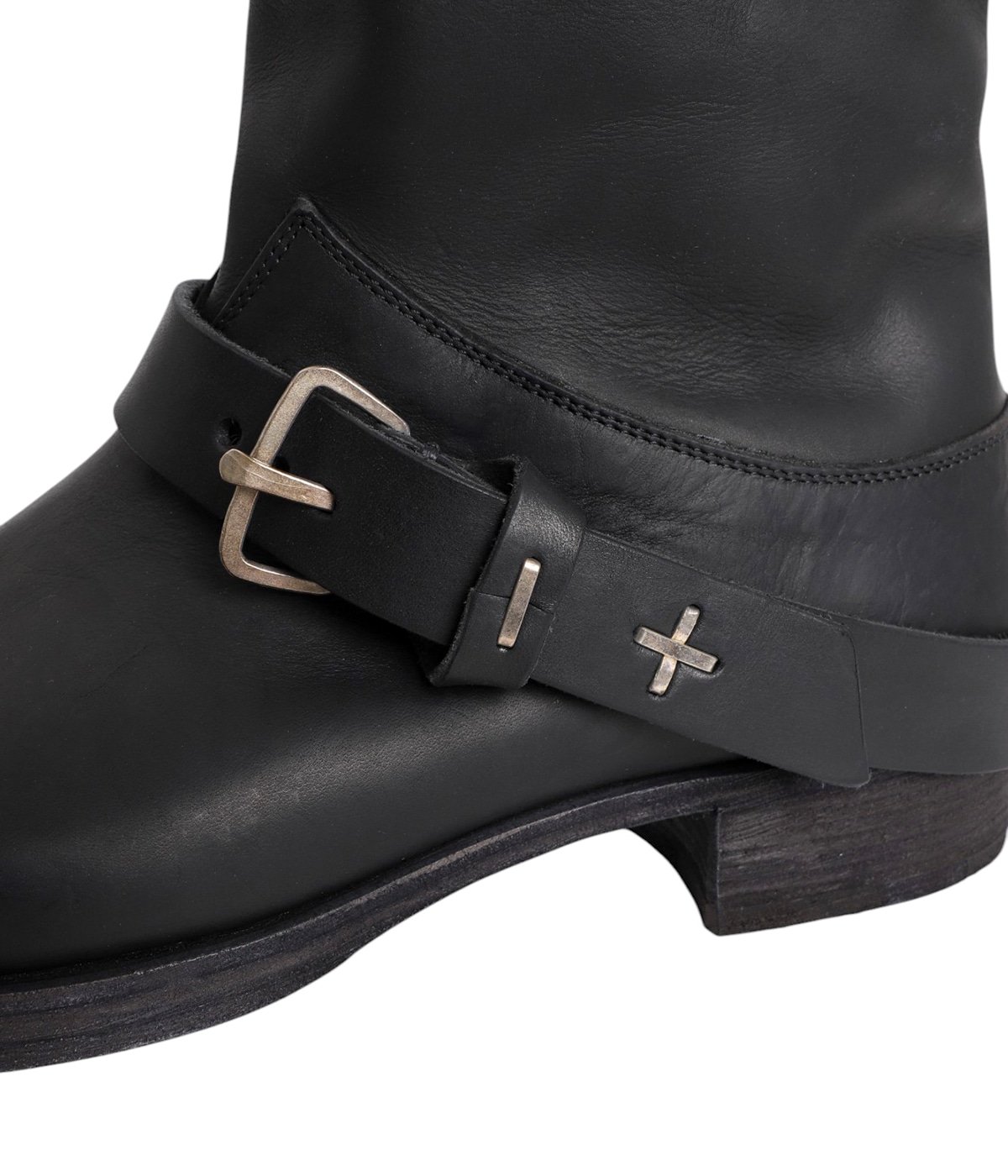 m.a+ goodyear tall buckle back zipper boots / S1C3Z/CU1,5