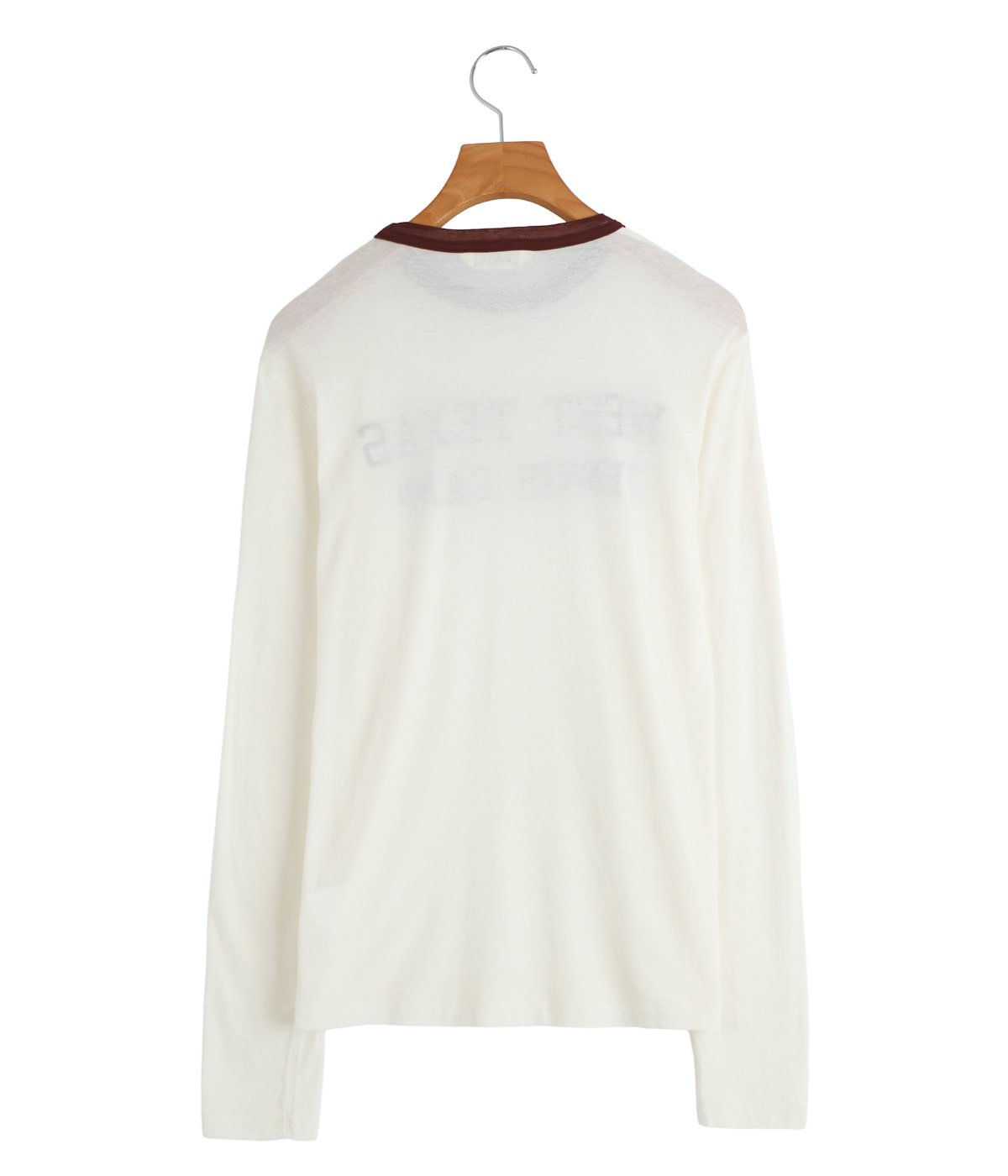 Oblada オブラダ　長袖 カットソー ホワイト レディース】SHEER TEXAS LONG TEE | Oblada(オブラダ) / トップス