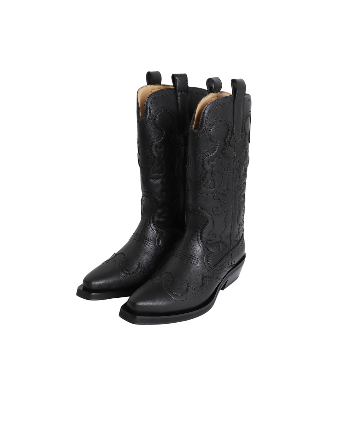 GANNI ウエスタンブーツ | シルバートーン | FARFETCH JP