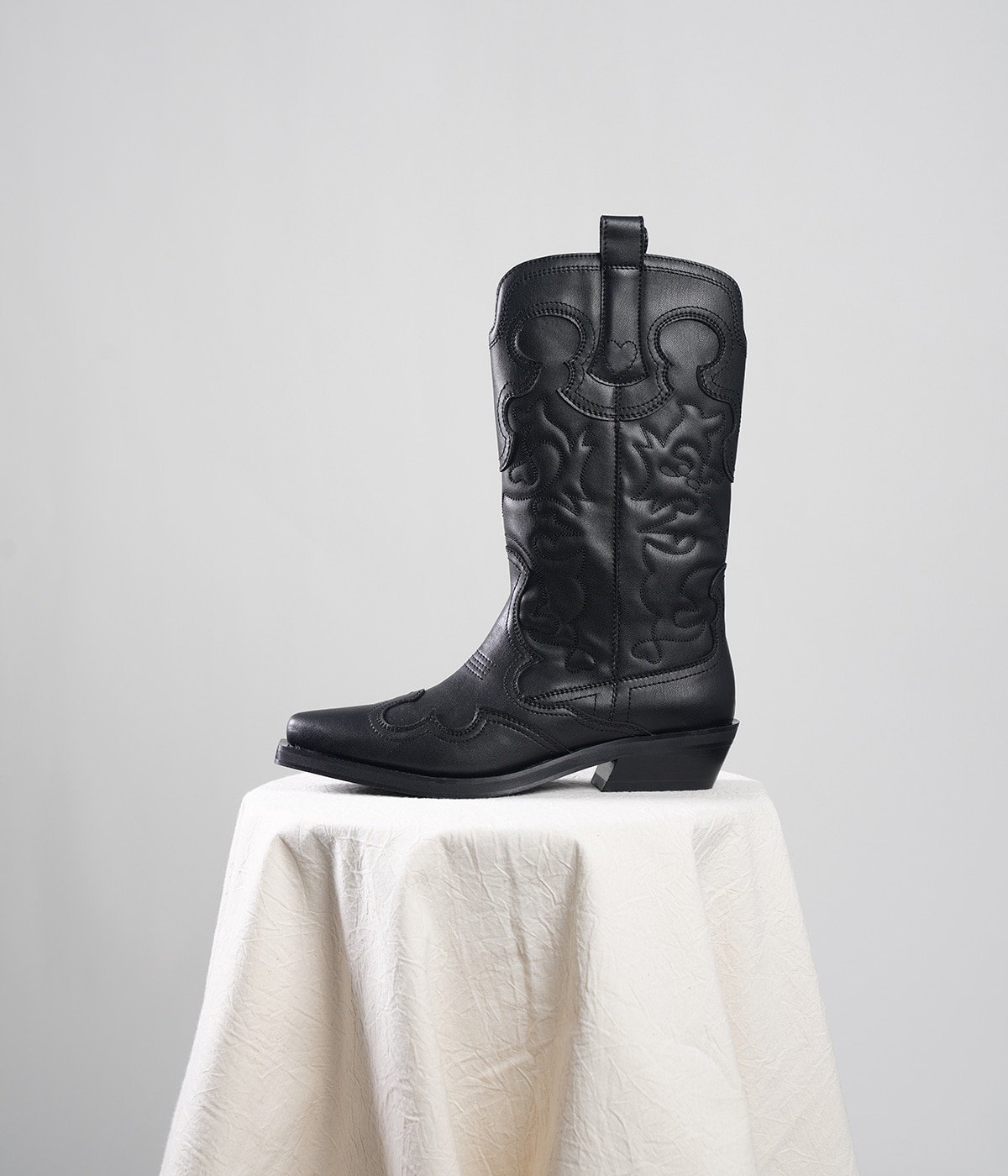 レディース】Mid Shaft Embroidered Western Boot | GANNI(ガニー