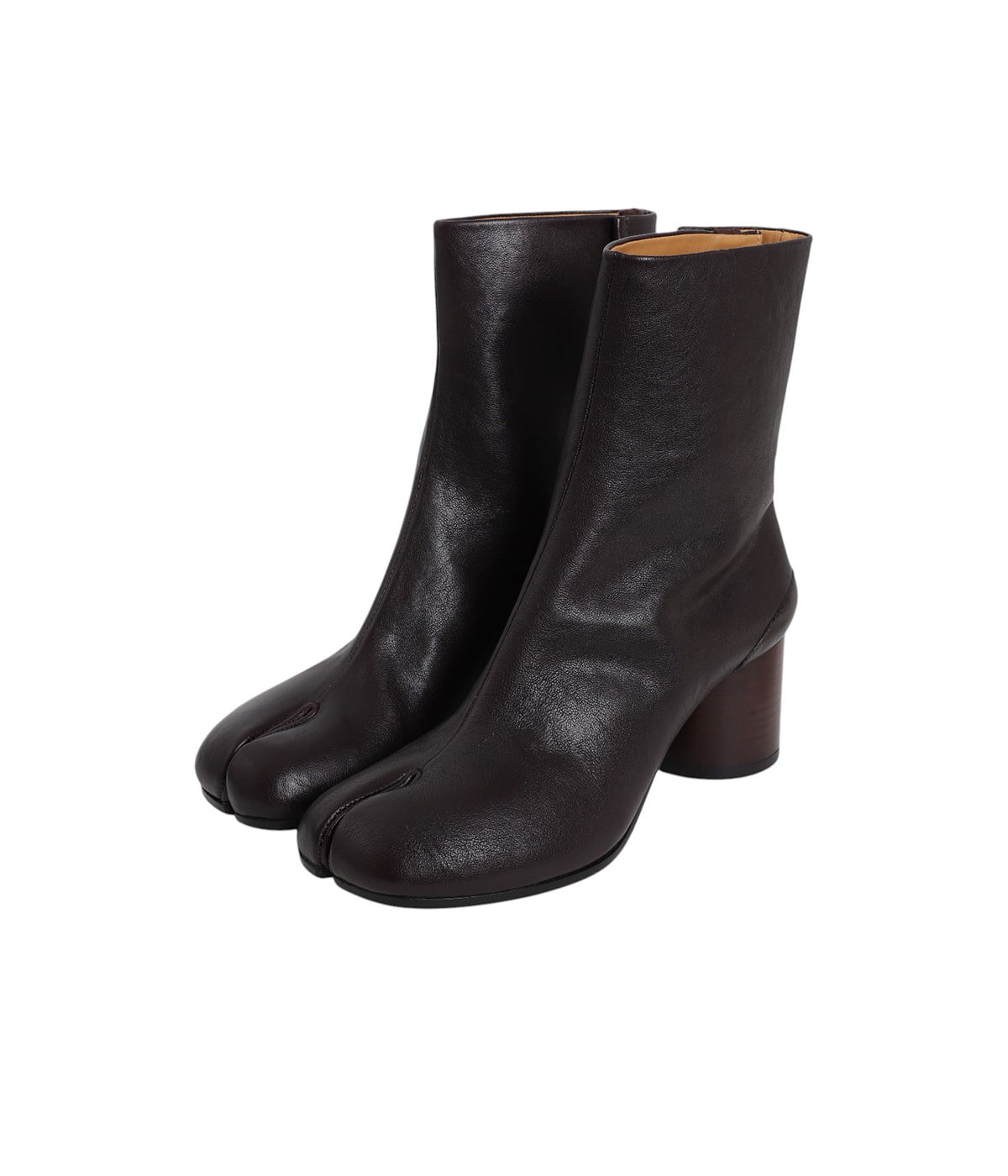 関税送料込★Maison Margiela オープントゥレザーブーツ レディース】TABI BOOTS 6㎝ヒール -VINTAGE SOFT LEATHER