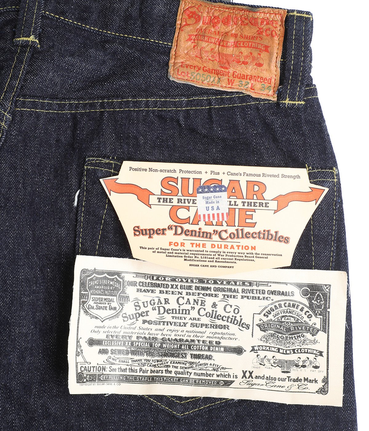 DENIM WAIST OVERALLS “1940's SPECIAL” Made in USA | SUGAR CANE