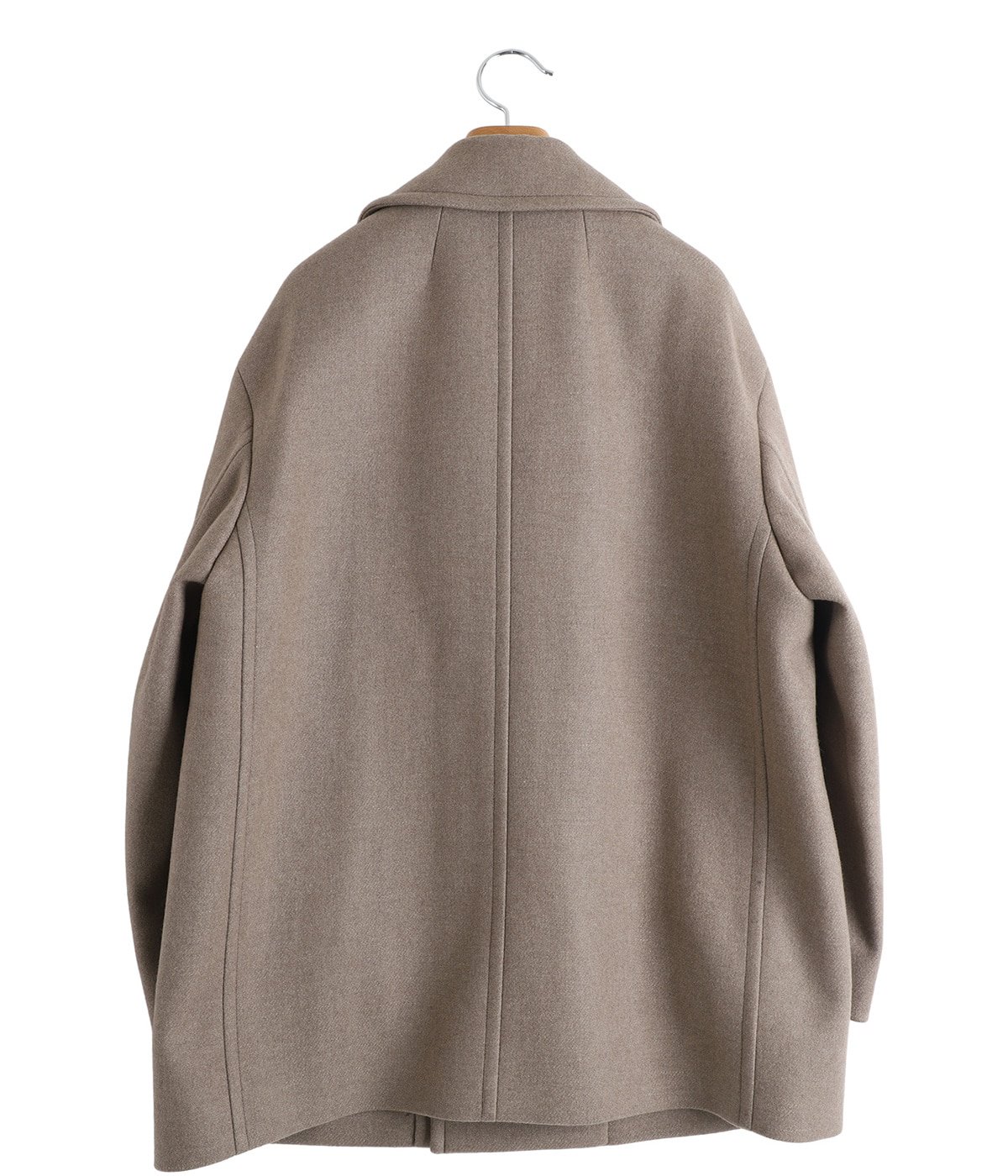 レディース】SUPER 120S DOUBLE MELTON SEMI DOUBLE SHORT COAT | ATON