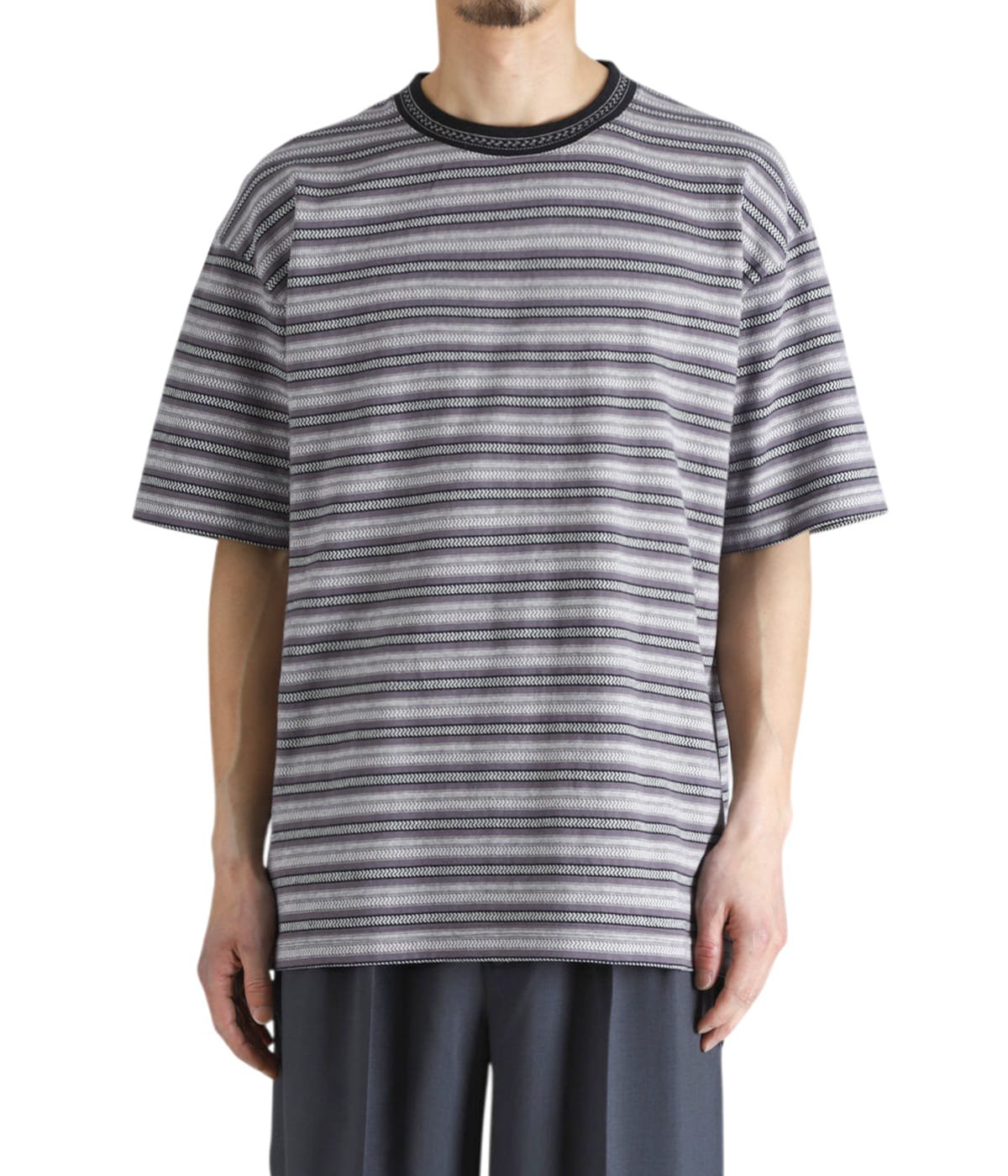 Jacquard Striped S/S Tee | SEDAN ALL-PURPOSE(セダン オールパーパス 