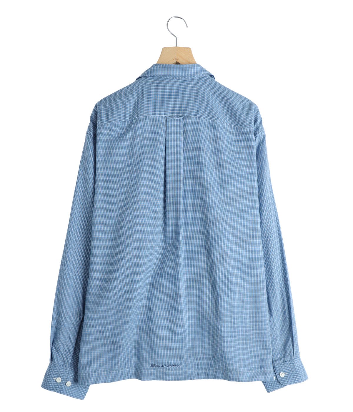 Double Gauze Plaid Open Collar Shirt | SEDAN ALL-PURPOSE(セダン