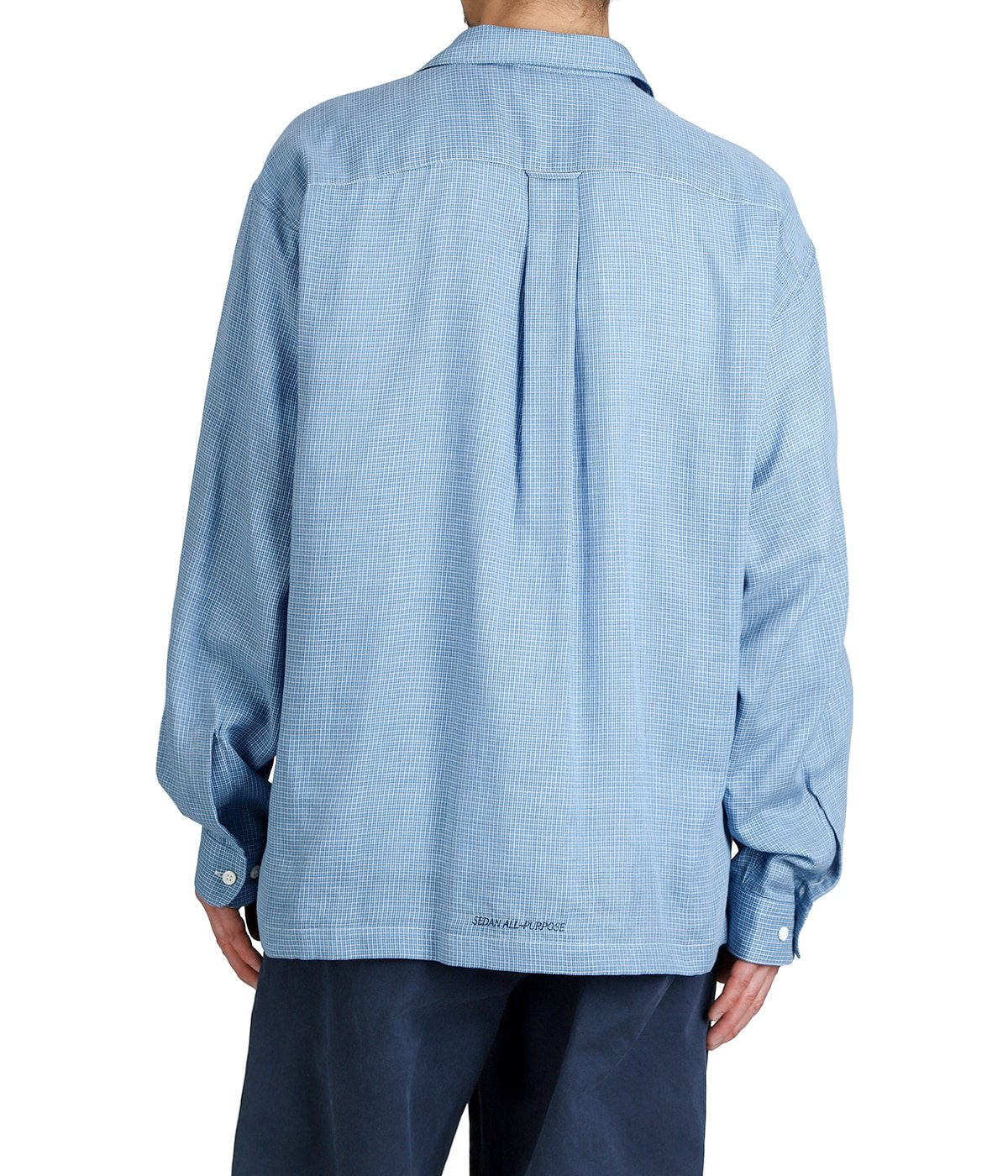 Double Gauze Plaid Open Collar Shirt | SEDAN ALL-PURPOSE(セダン