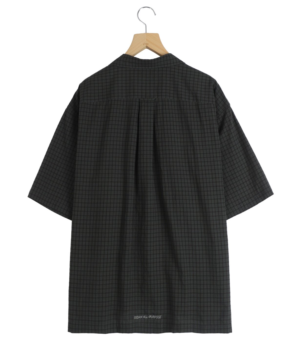 Dobby Plaid Open Collar S/S Shirt | SEDAN ALL-PURPOSE(セダン