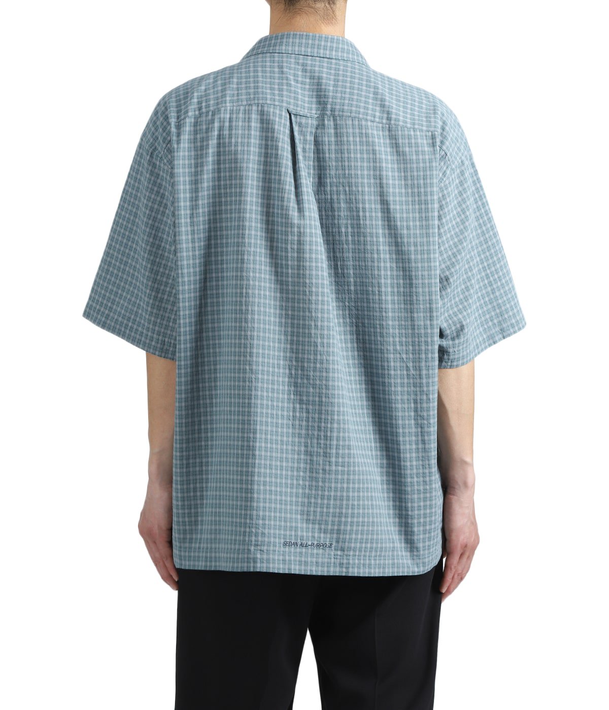 Dobby Plaid Open Collar S/S Shirt | SEDAN ALL-PURPOSE(セダン