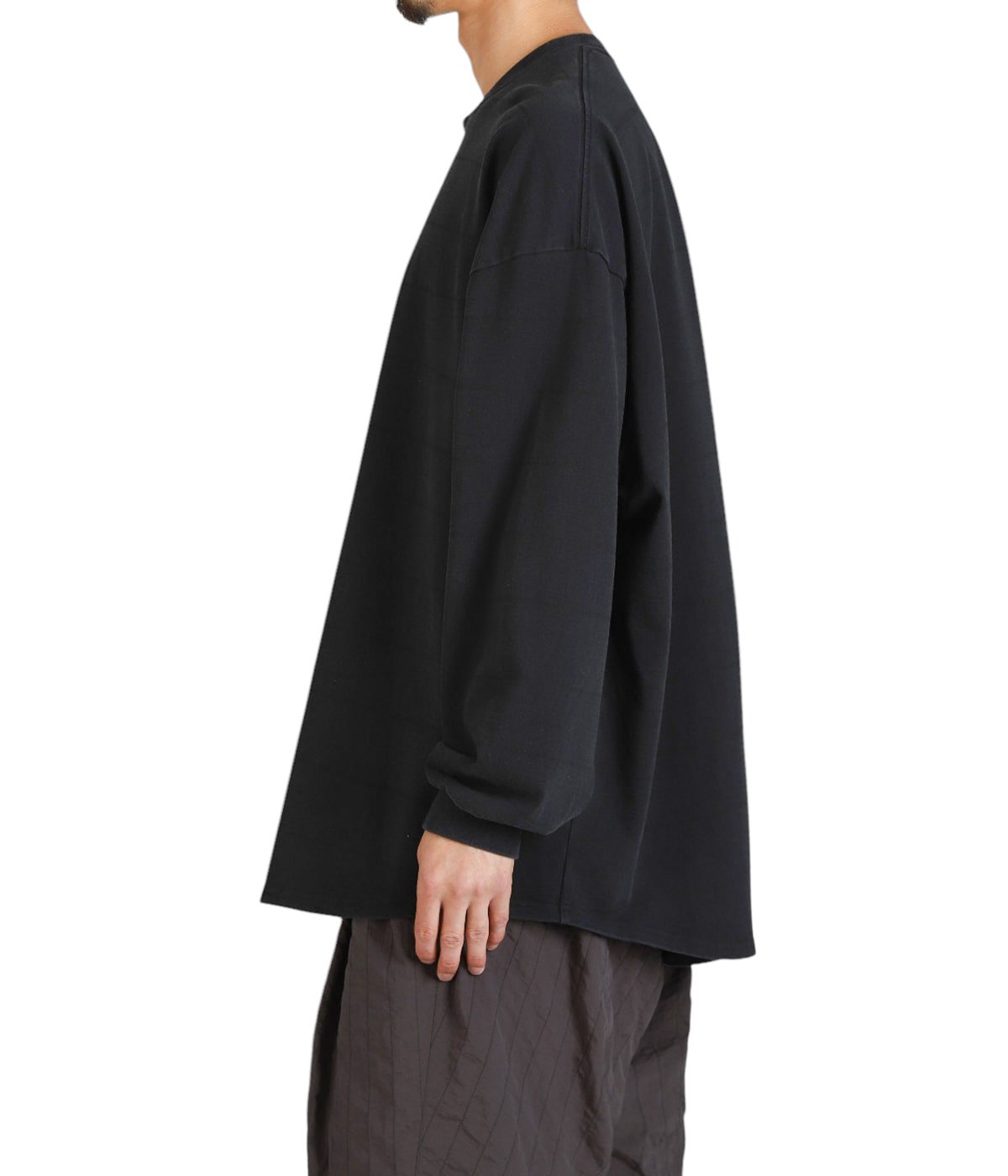 SIDE STRIPE SUPER BIG LS TEE (DISCHARGED) | S.F.C(エスエフシー