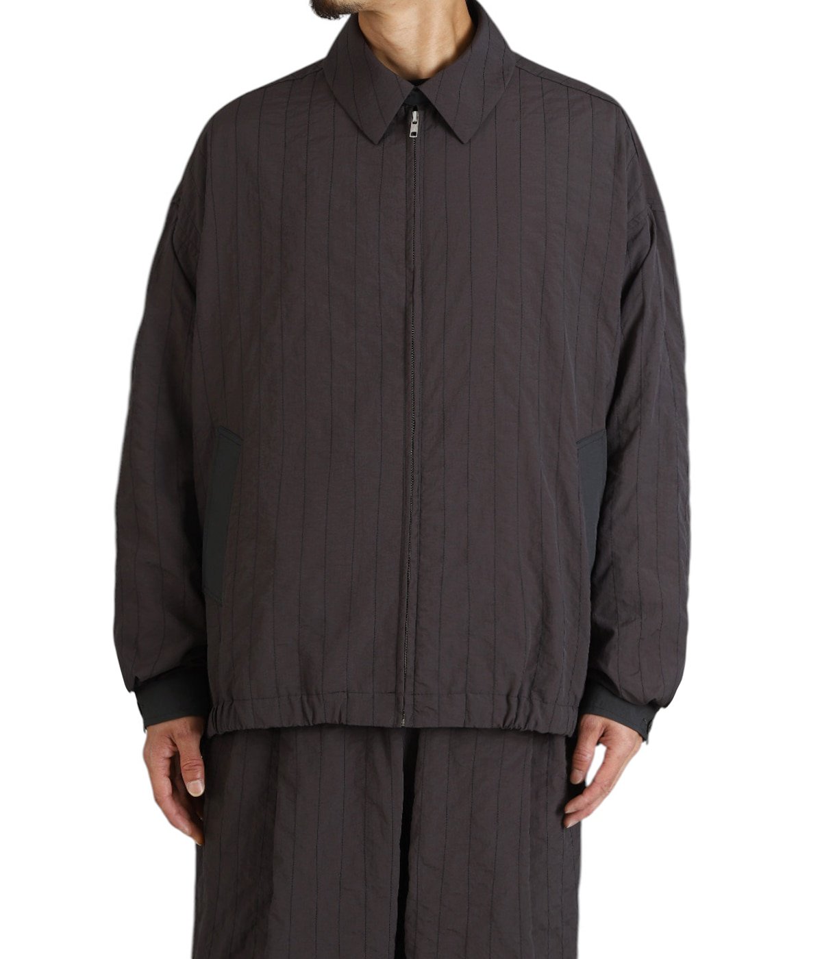 エスエフシー STITCHED NYLON SWING TOP ダークブラウンL STITCHED NYLON SWING TOP | S.F.C(エスエフシー / ストライプフォー