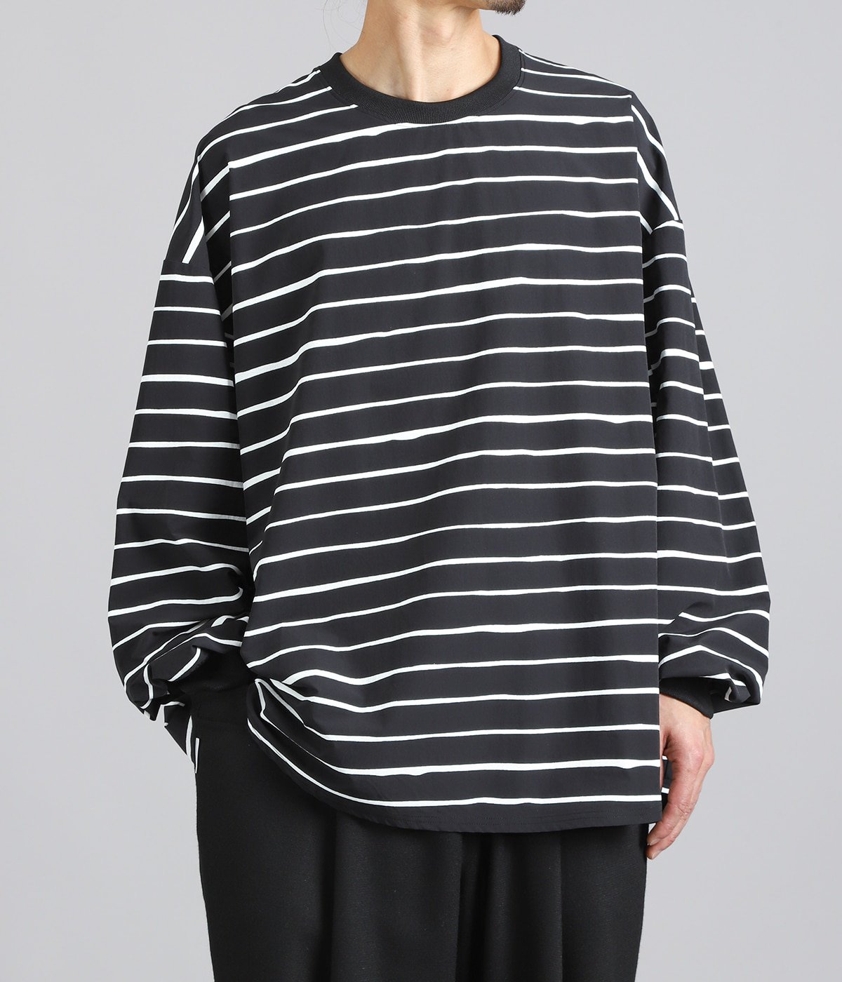 SUPER BIG LS TEE (NYLON STRIPE) | S.F.C(エスエフシー / ストライプ