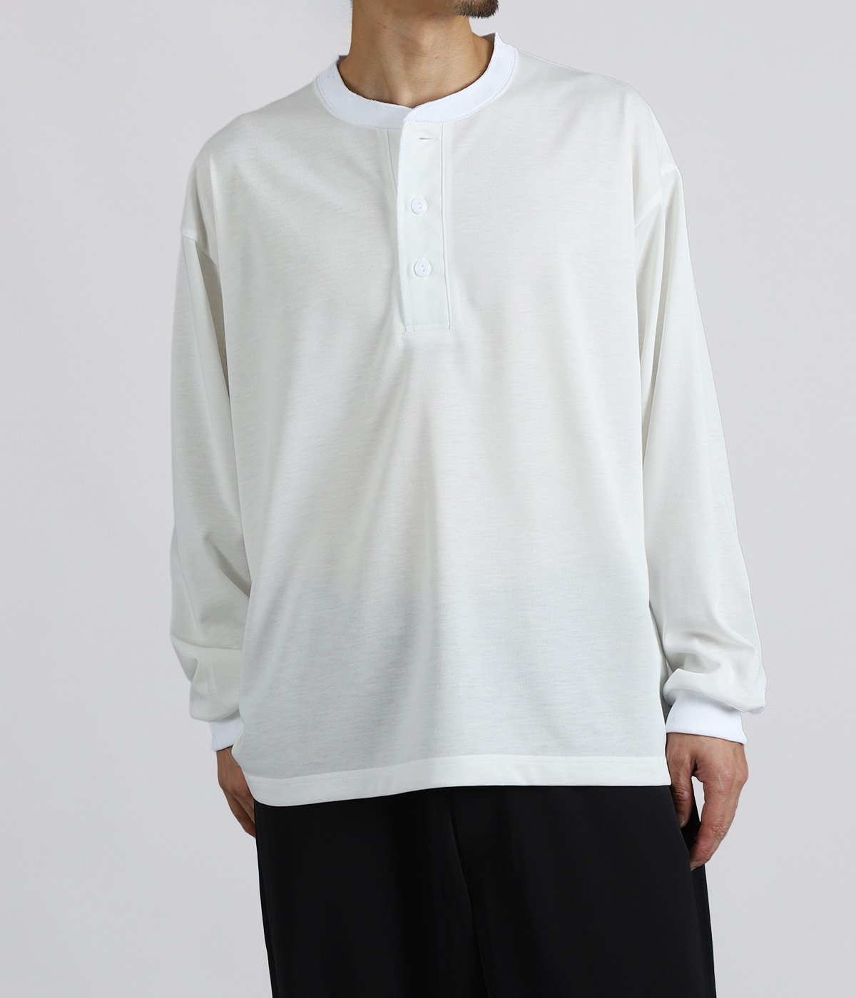 sfc 長袖カットソー ブラック Lサイズ HENLY NECK LS TEE (TECH) | S.F.C(エスエフシー / ストライプフォー
