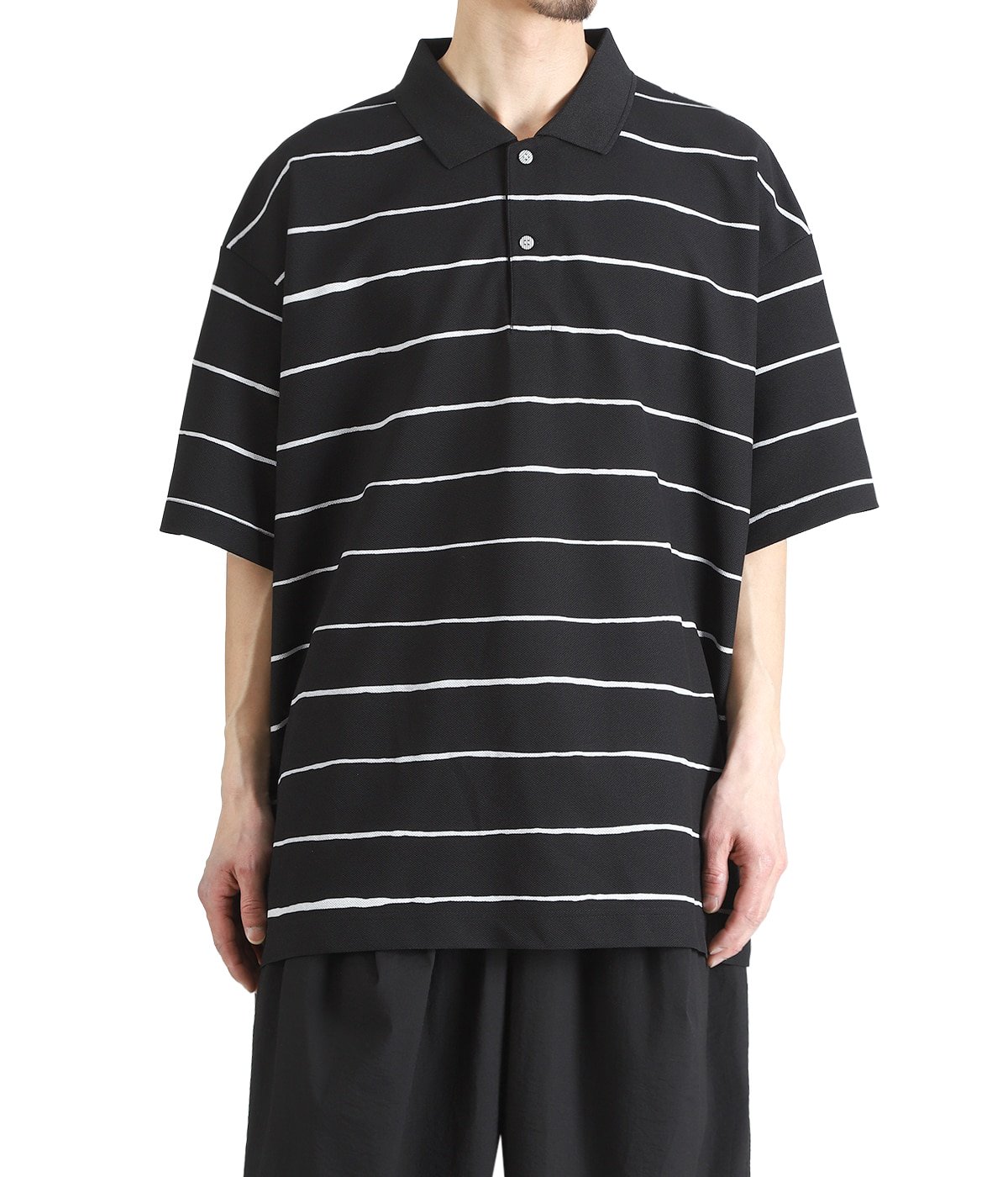 【S.F.C Stripes For Creative 】半袖ビッグポロシャツ SIDE STRIPE BIG POLO | S.F.C(エスエフシー / ストライプフォー