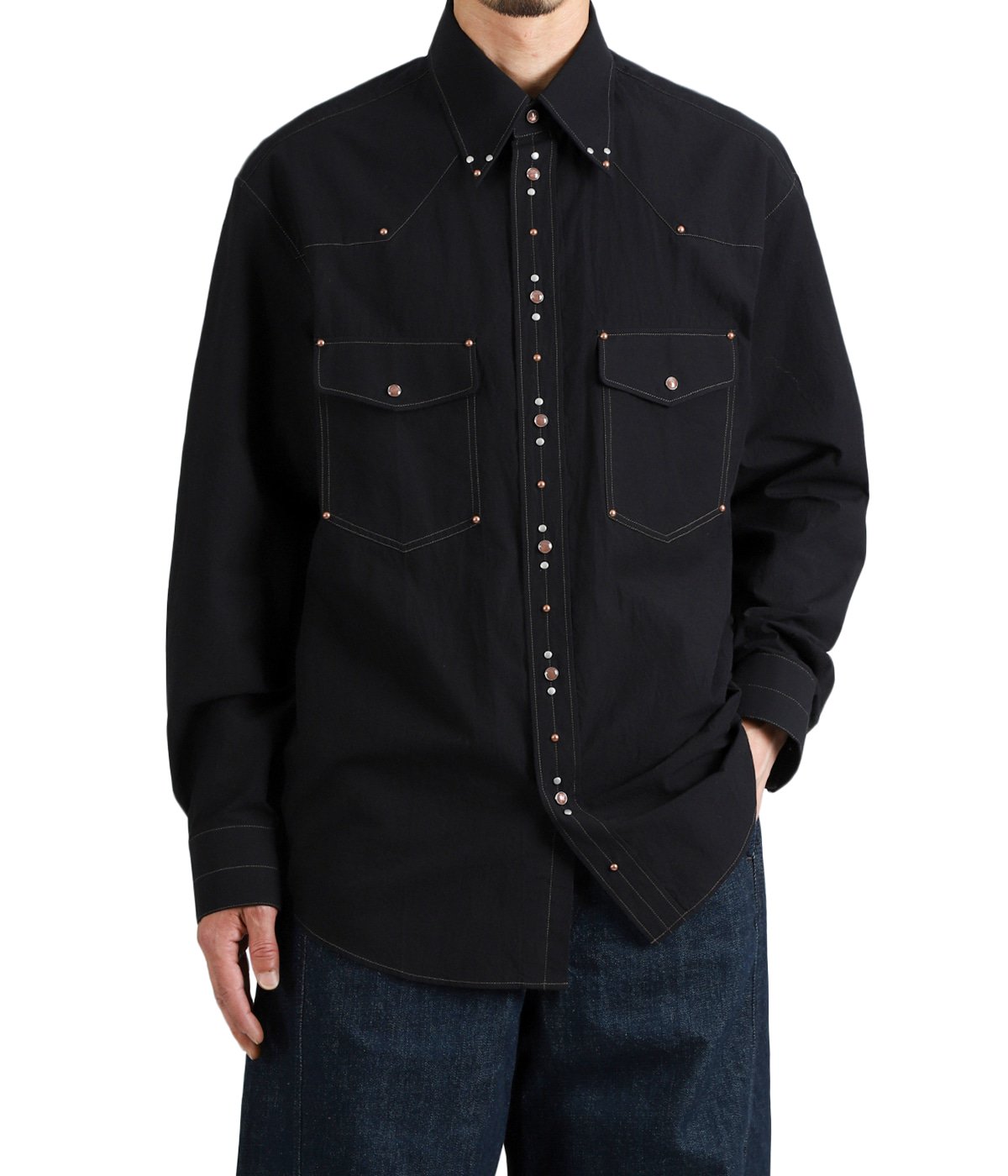 SHIRT WITH STUDS | LEMAIRE(ルメール) / トップス 長袖シャツ (メンズ