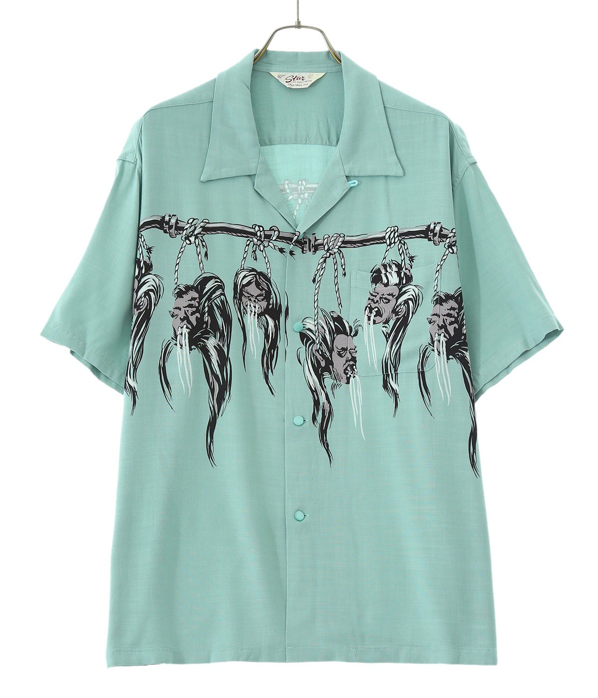 Star Of Hollywood スターオブハリウッド Shrunken Head Hopsack Rayon S S Open Shirt トップス 半袖シャツ メンズ の通販 Arknets アークネッツ 公式通販 正規取扱店