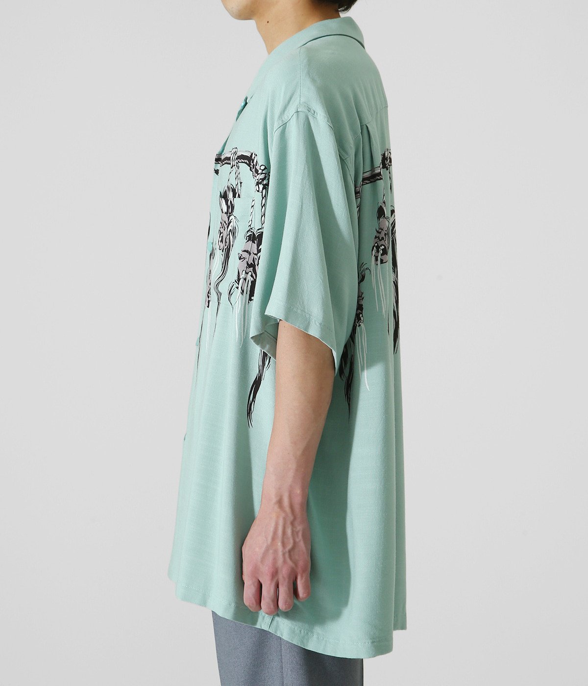 Star Of Hollywood スターオブハリウッド Shrunken Head Hopsack Rayon S S Open Shirt トップス 半袖シャツ メンズ の通販 Arknets アークネッツ 公式通販 正規取扱店