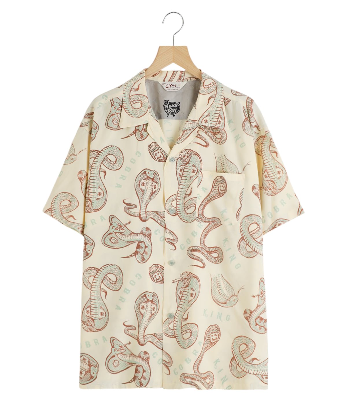 KING COBRA” by VINCE RAY HIGH DENSITY RAYON S/S OPEN SHIRT KING COBRA” by VINCE RAY HIGH DENSITY RAYON S/S OPEN SHIRT