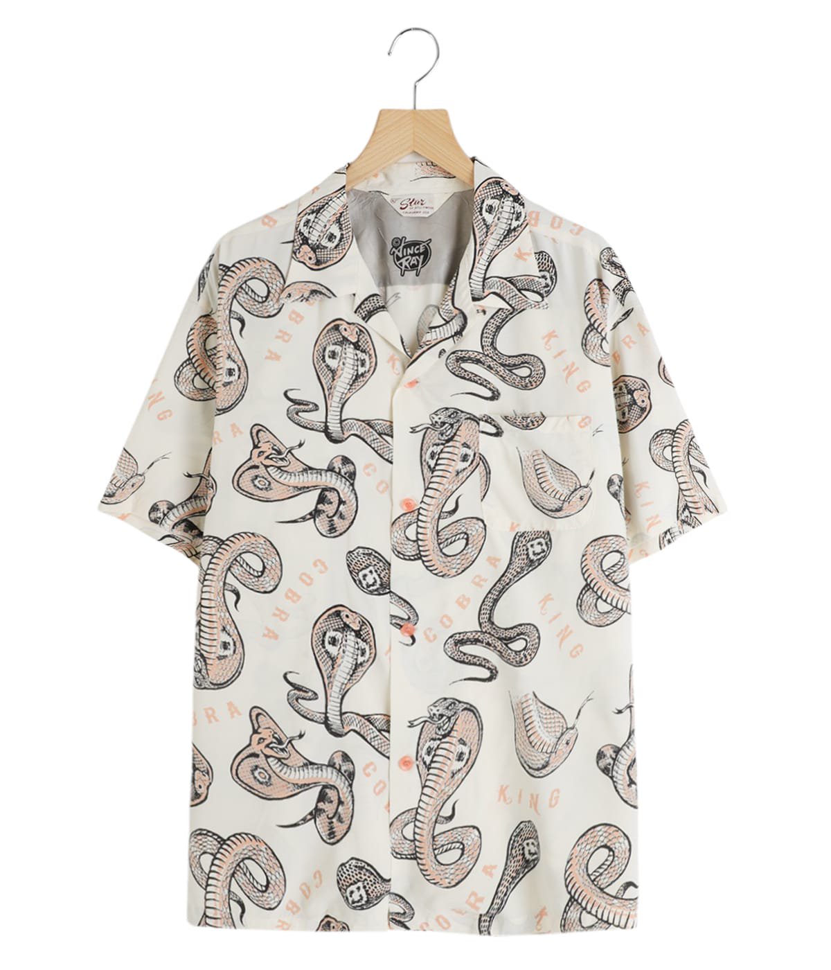 KING COBRA” by VINCE RAY HIGH DENSITY RAYON S/S OPEN SHIRT | STAR