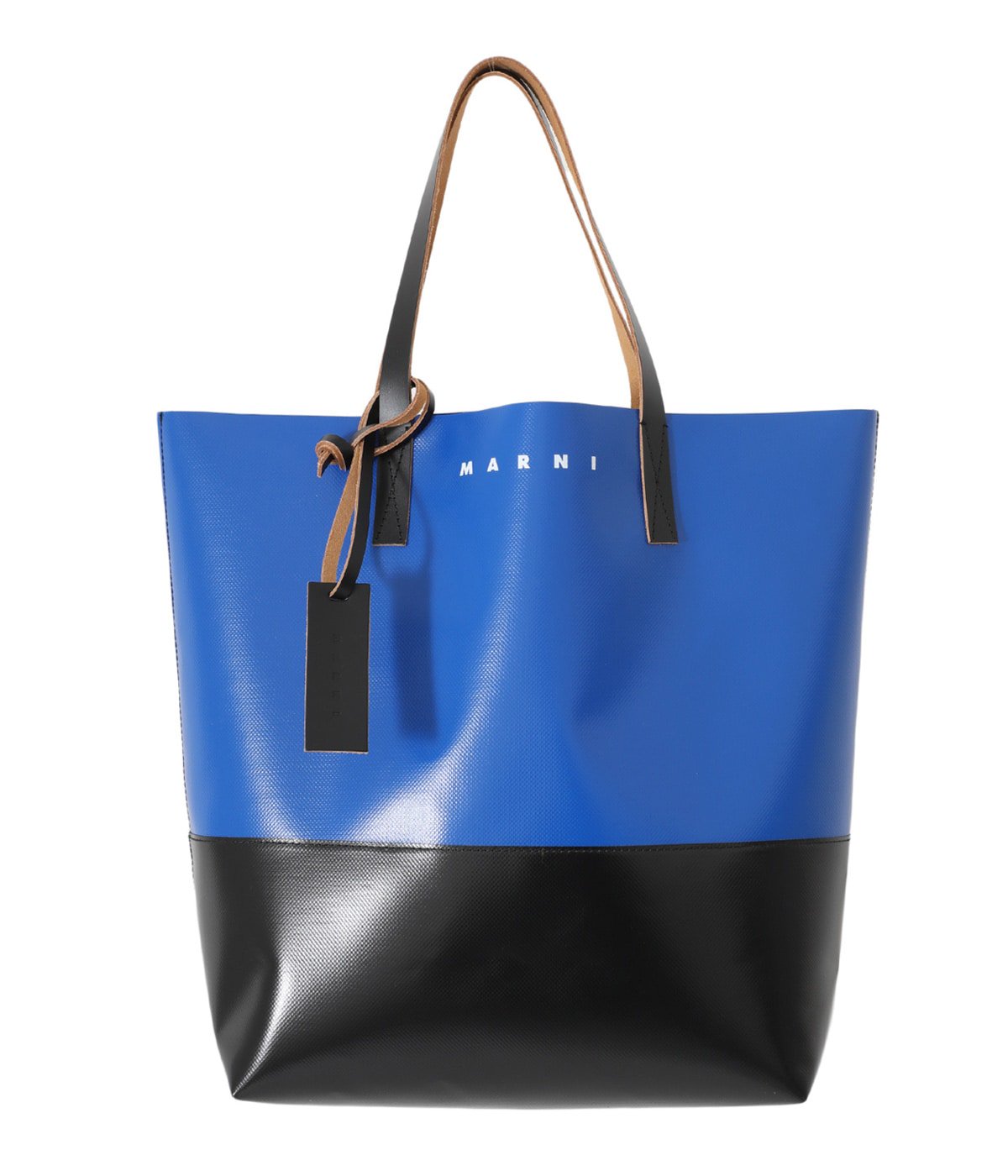 マルニ TRIBECA SHOPPING BAG ショッピングバッグ グレー 黒