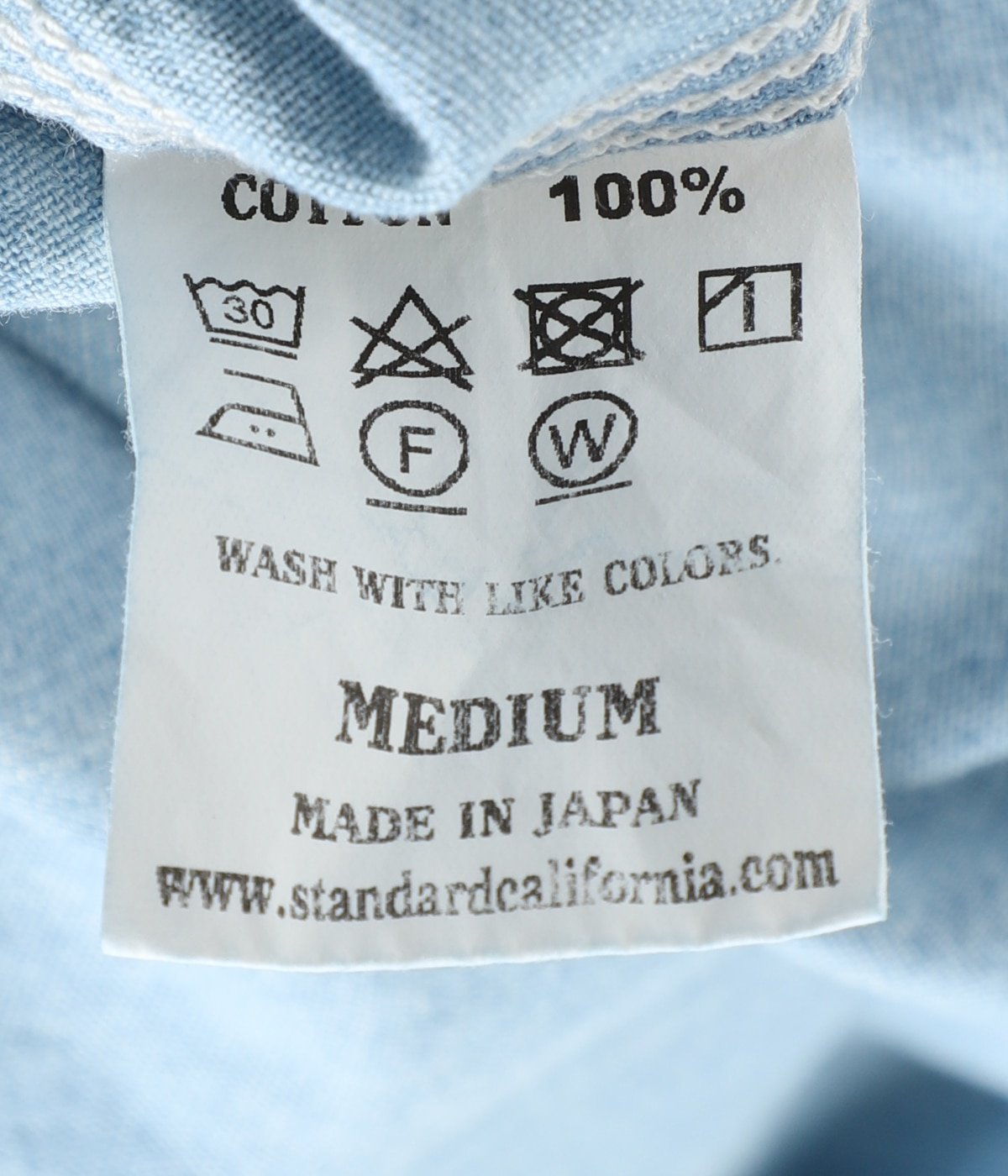 SD Stadium Logo Patch Chambray Shirt | STANDARD CALIFORNIA