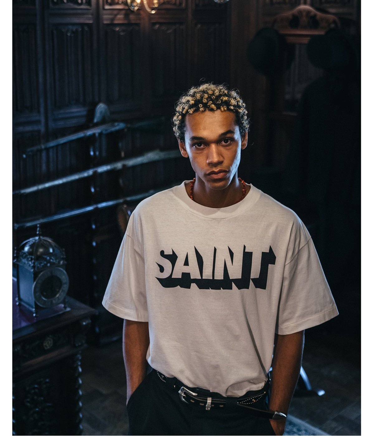 Saint Mxxxxxx FISTプリント クルーネック 半袖 Tシャツ クール FREEDOM × SAINT Mxxxxxx BIKE Short sleeve T-shirt 通販 大阪