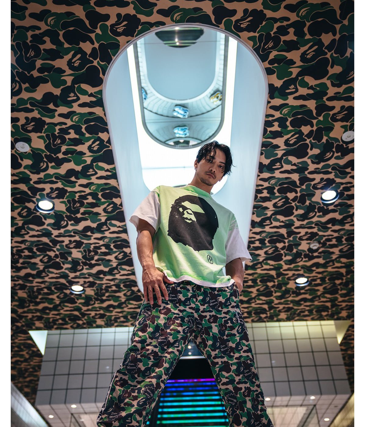 BAPE_SS TEE/HANDPRINT | SAINT Mxxxxxx(セント マイケル) / トップス