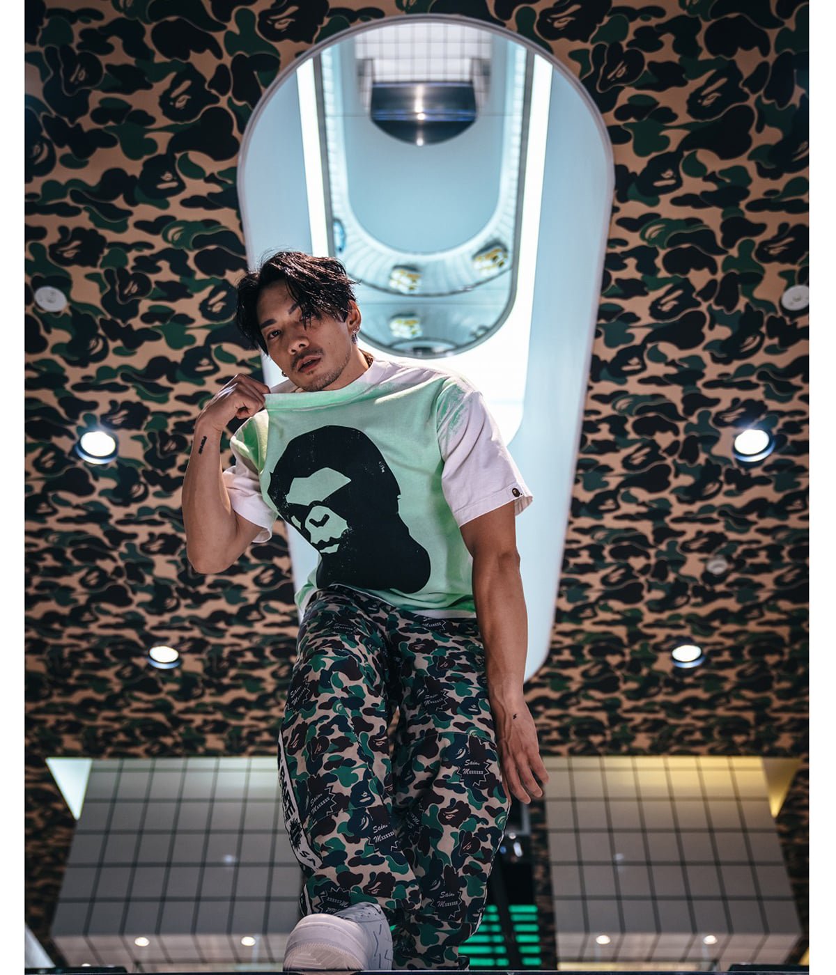 BAPE_SS TEE/HANDPRINT | SAINT Mxxxxxx(セント マイケル) / トップス